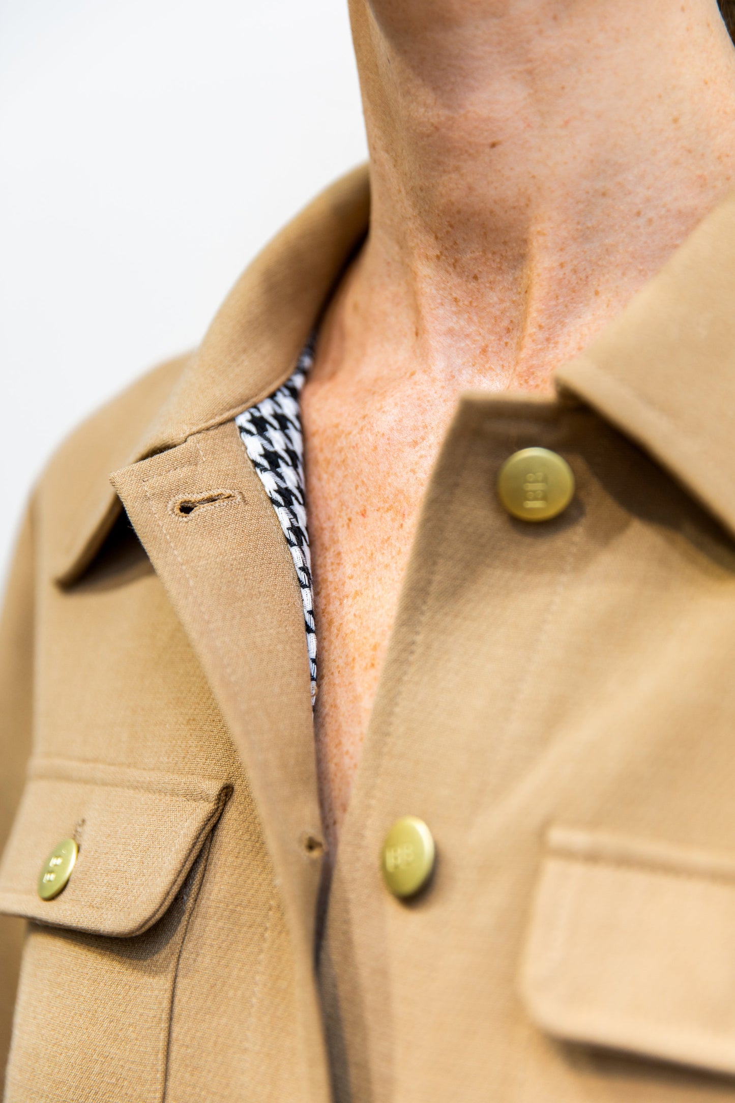 Blouson court camel - Pop