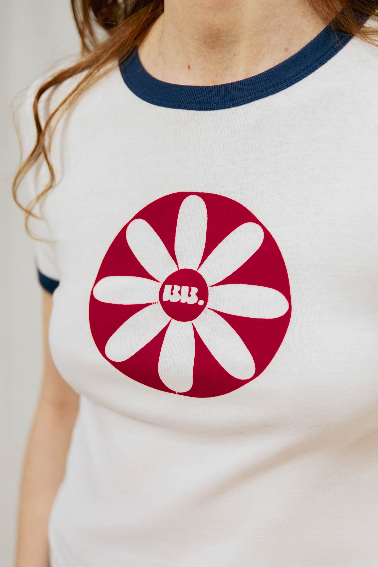 T-shirt Blanc Marguerite - Hello