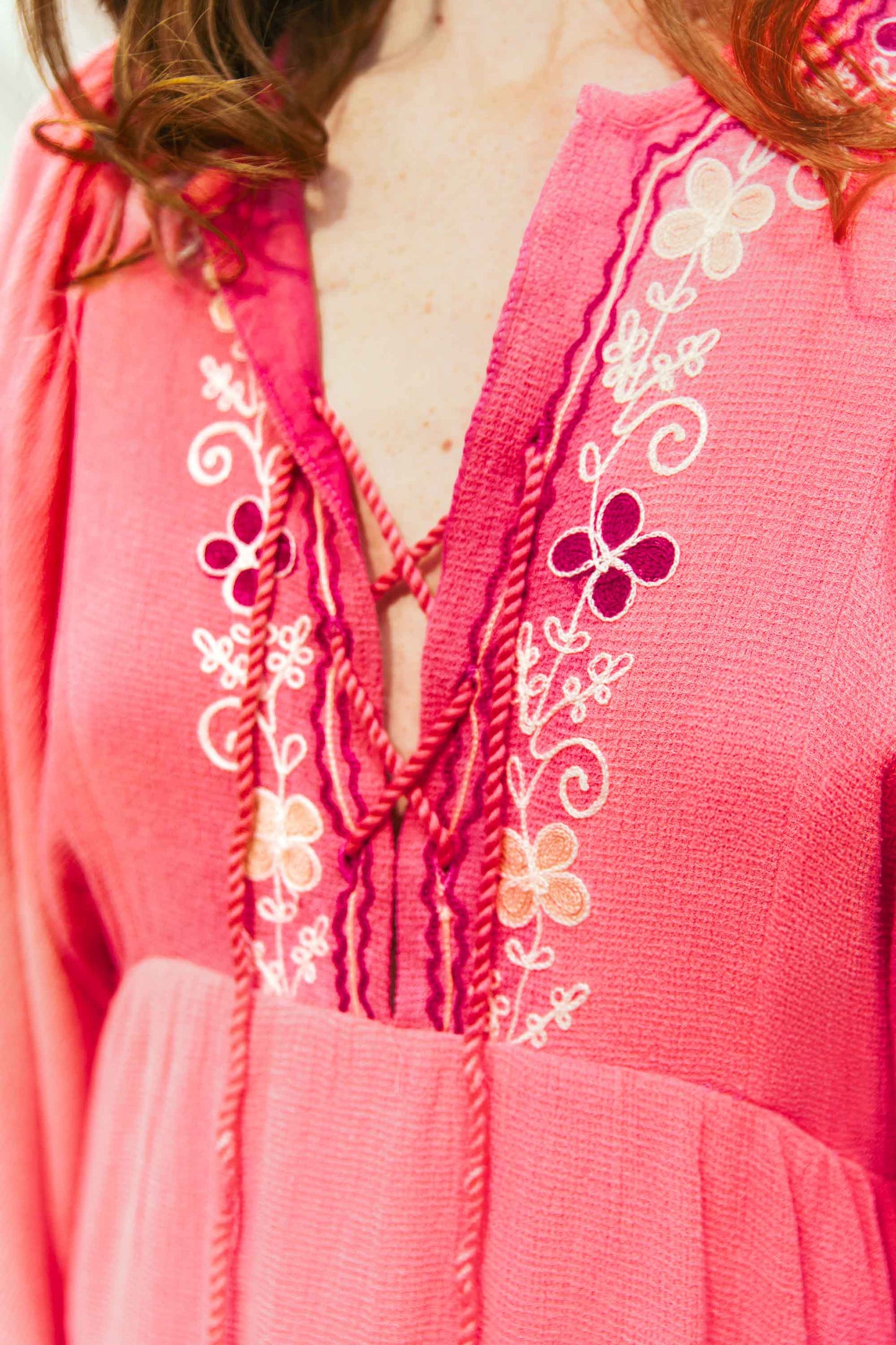 Robe Midi Rose - Gardenia