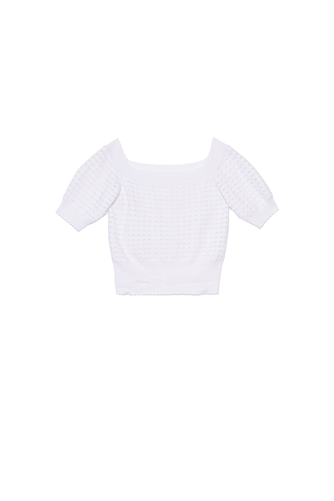 Pull Blanc ajouré - French