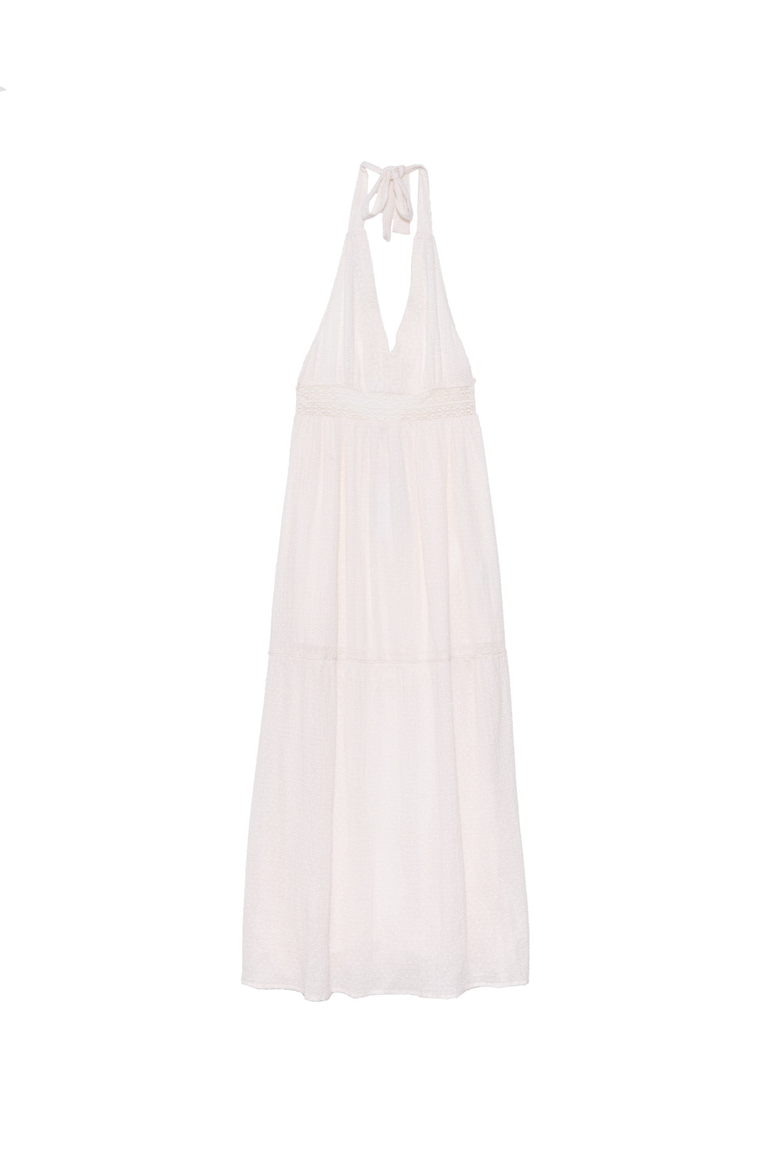 Robe longue dos nu Blanche - Rosée