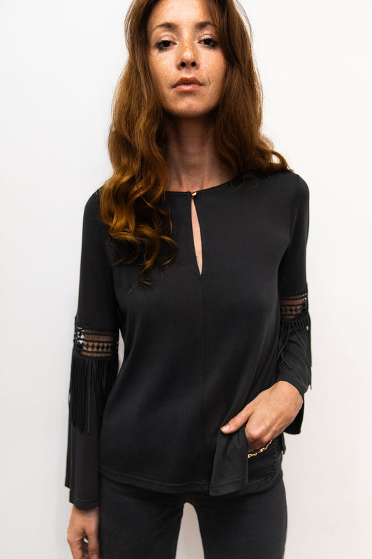 Blouse à franges - Aria