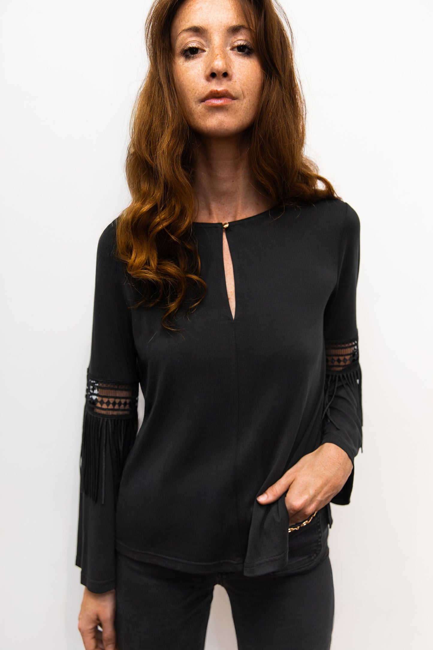 Blouse à franges - Aria