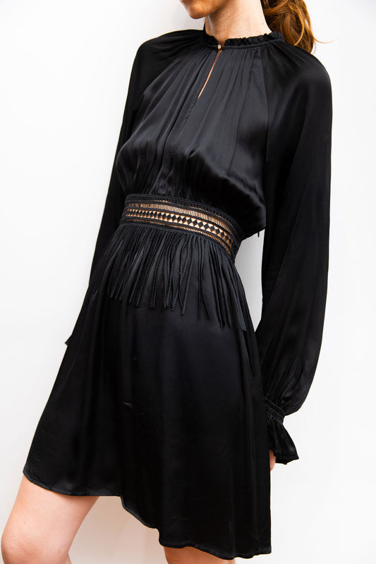 Robe courte à franges - Balajo