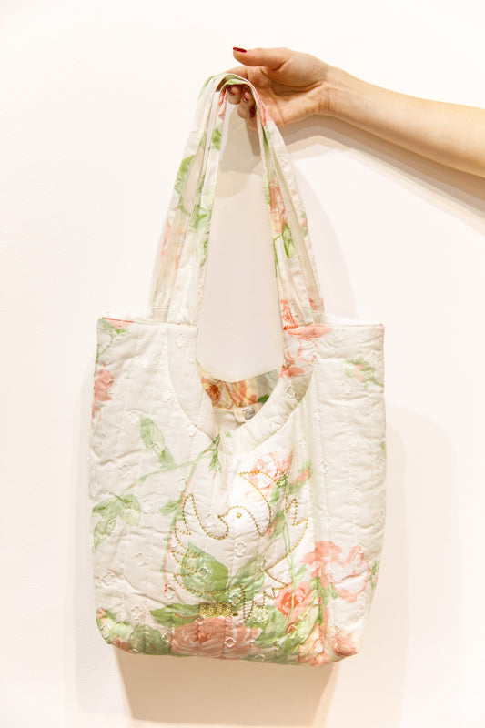 Sac matelassé imprimé roses – Bambola