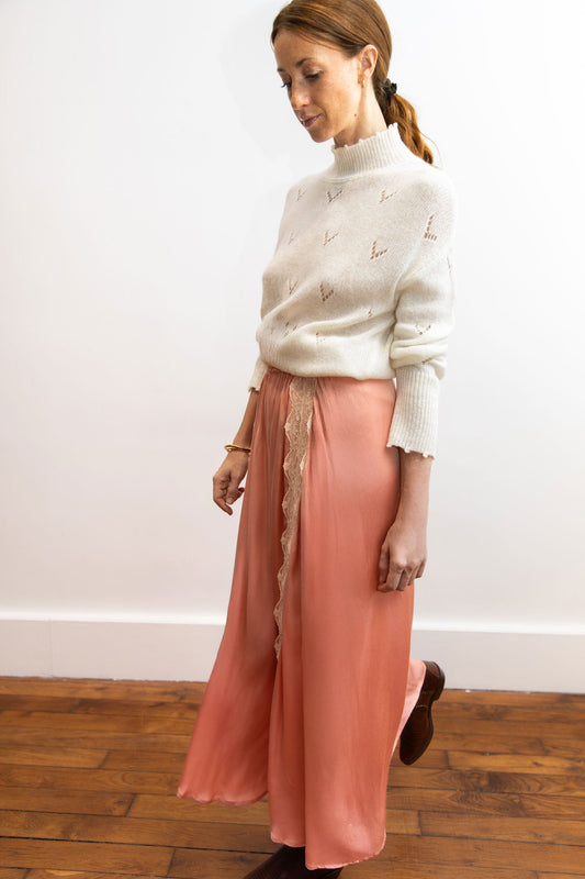 Pull col cheminée écru - Cortina