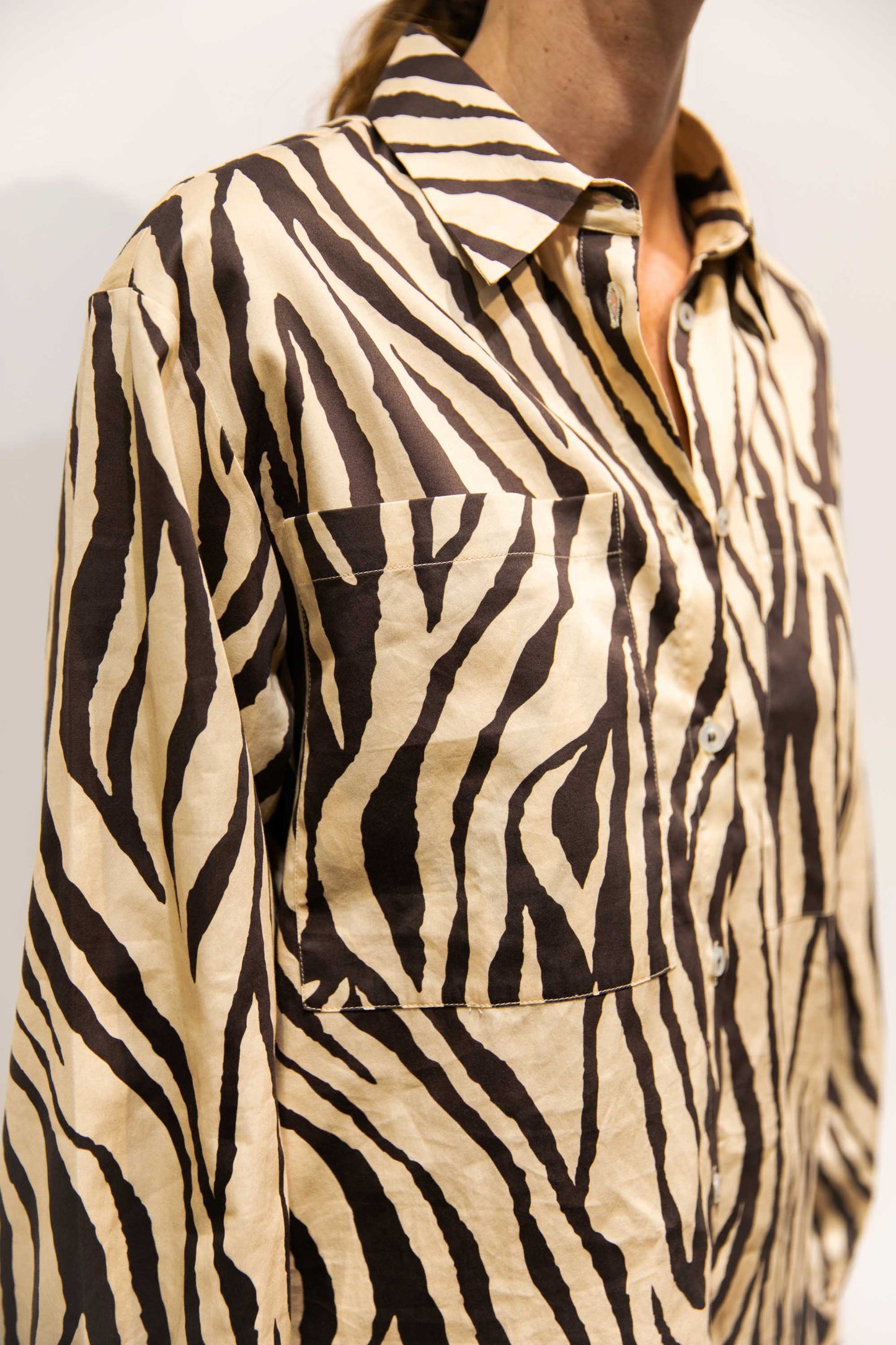 Chemisier satin - Zebra
