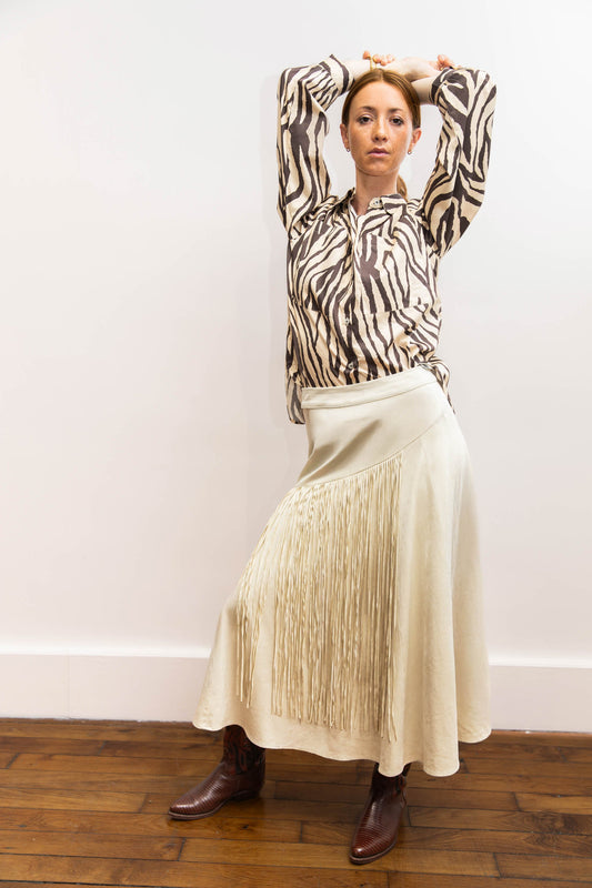 Jupe longue frangée - Fleetwood