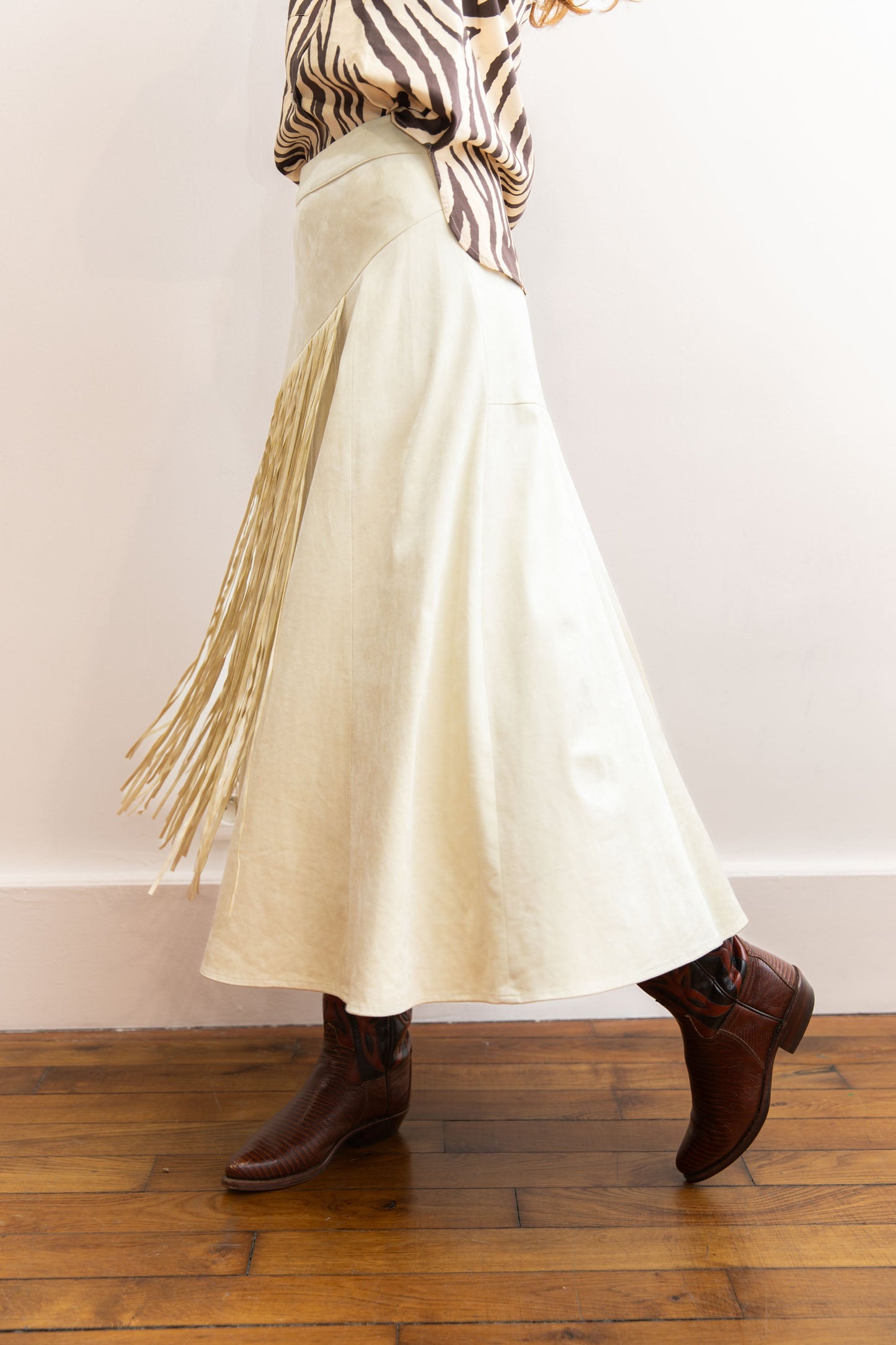 Jupe longue frangée - Fleetwood