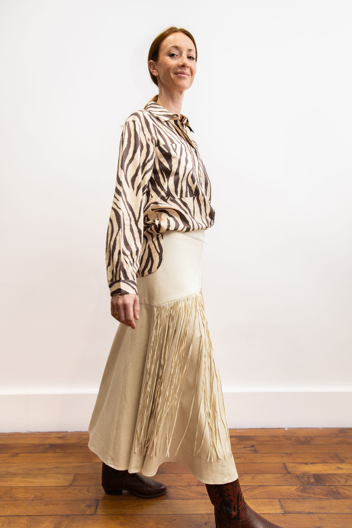 Jupe longue frangée - Fleetwood