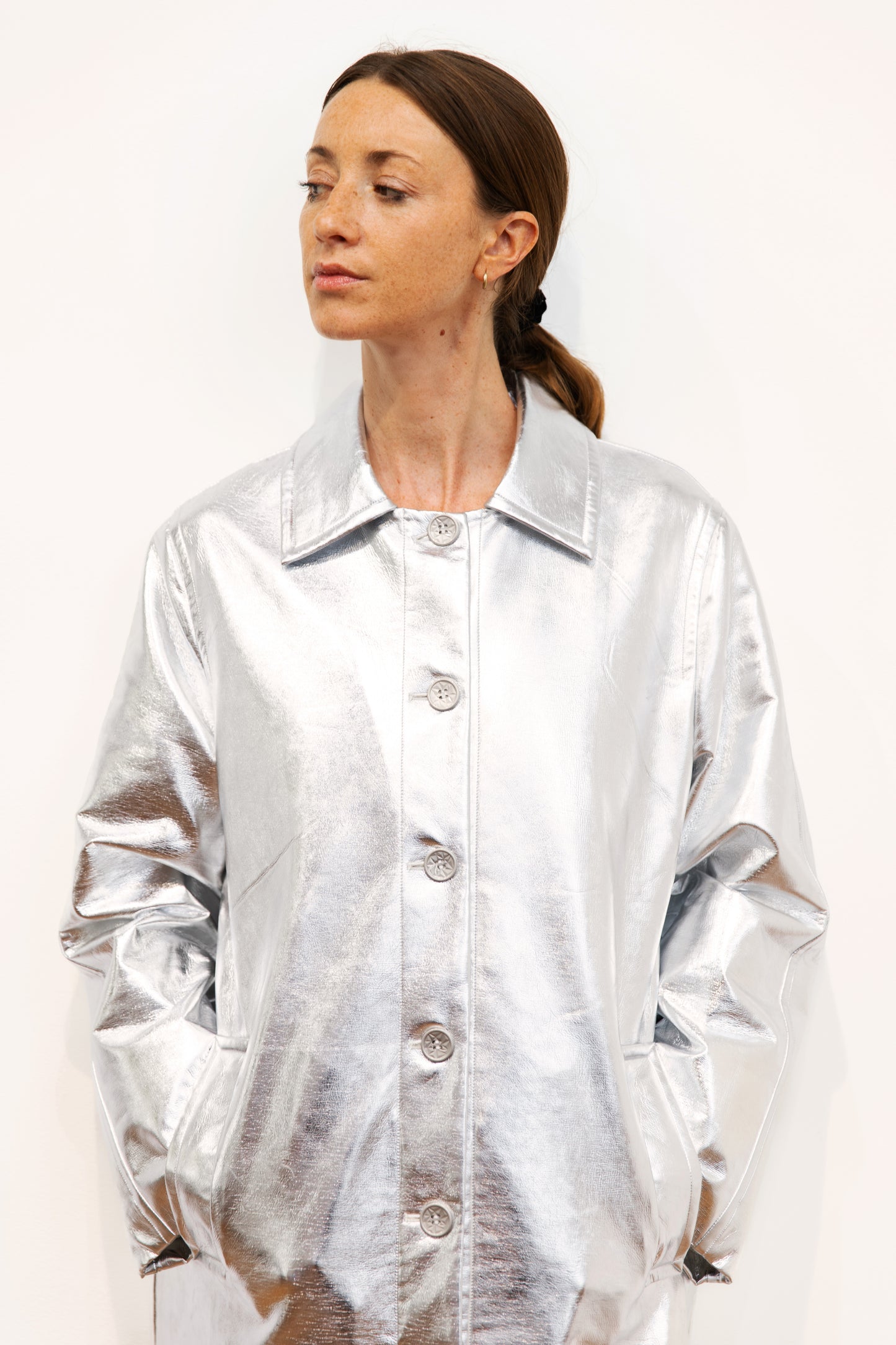Imperméable argenté - Poupée