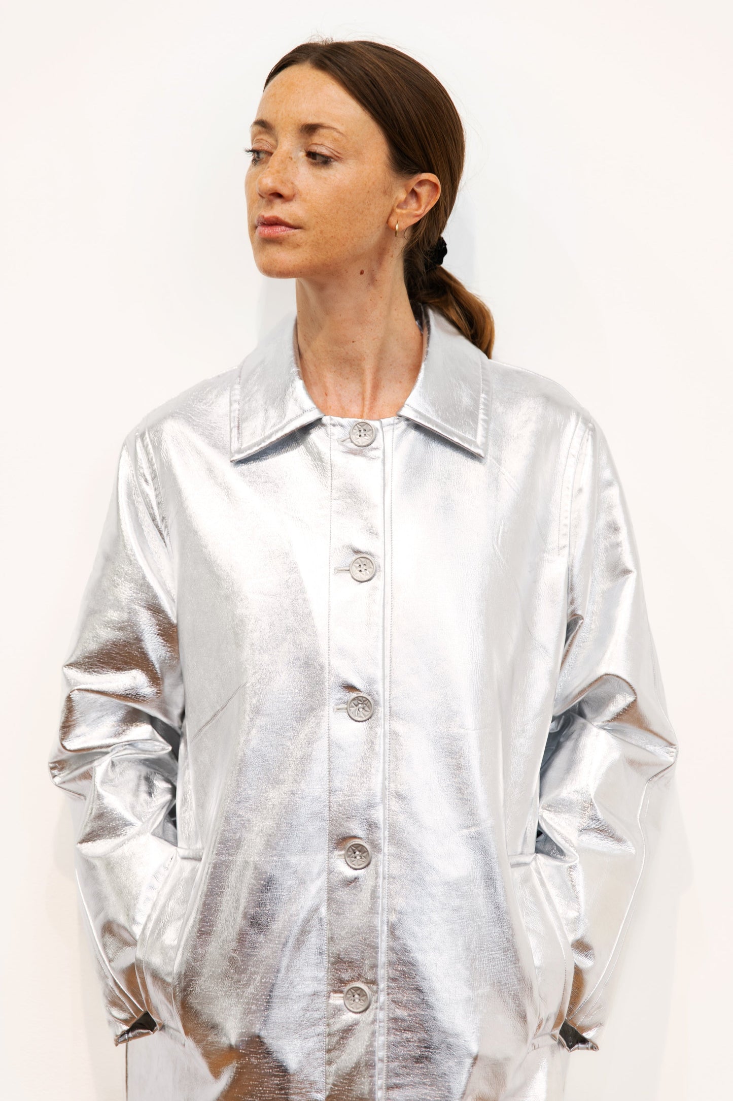 Imperméable argenté - Poupée