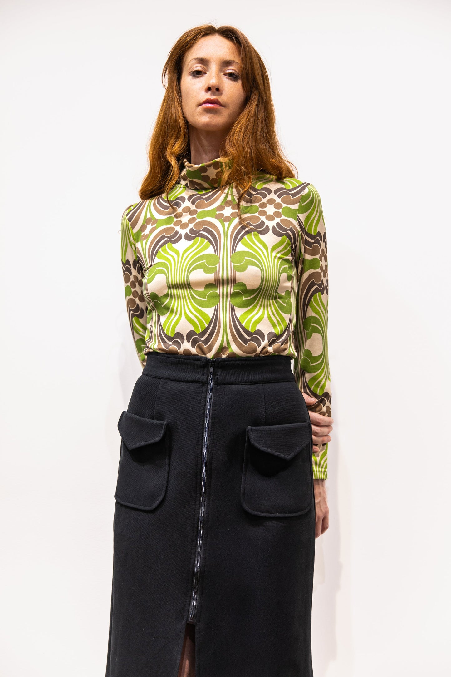 Top col roulé motifs - Regent