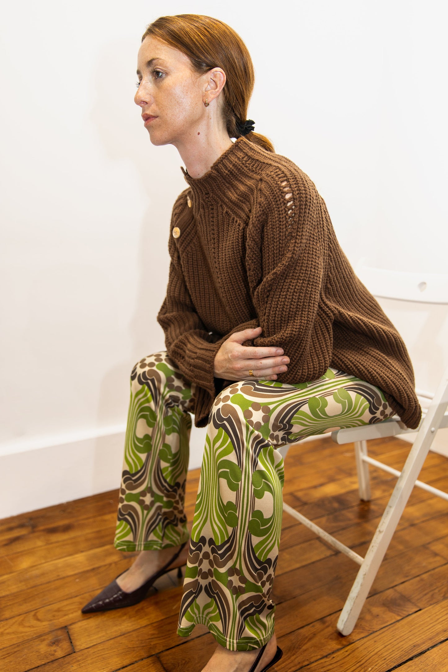 Pantalon flare graphique - Mayfair