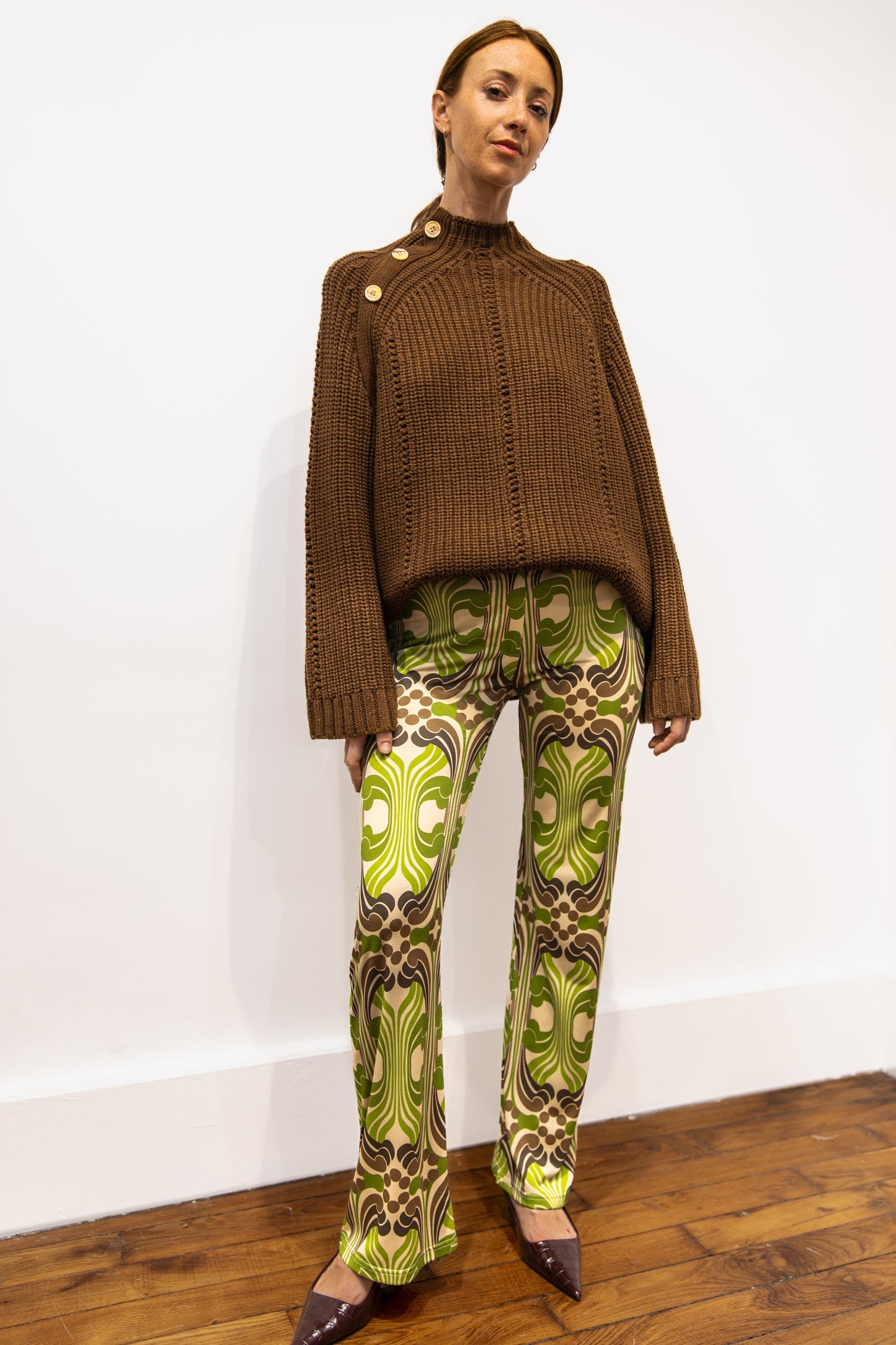 Pantalon flare graphique - Mayfair