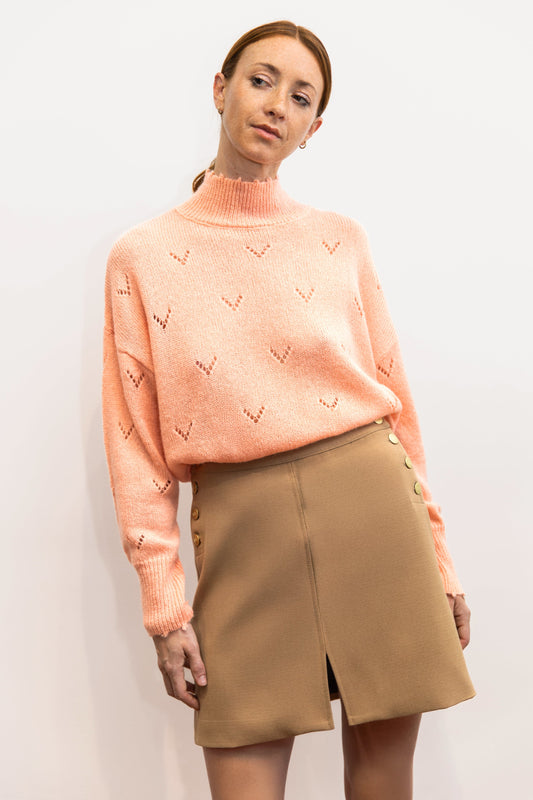 Jupe courte camel - Wizz