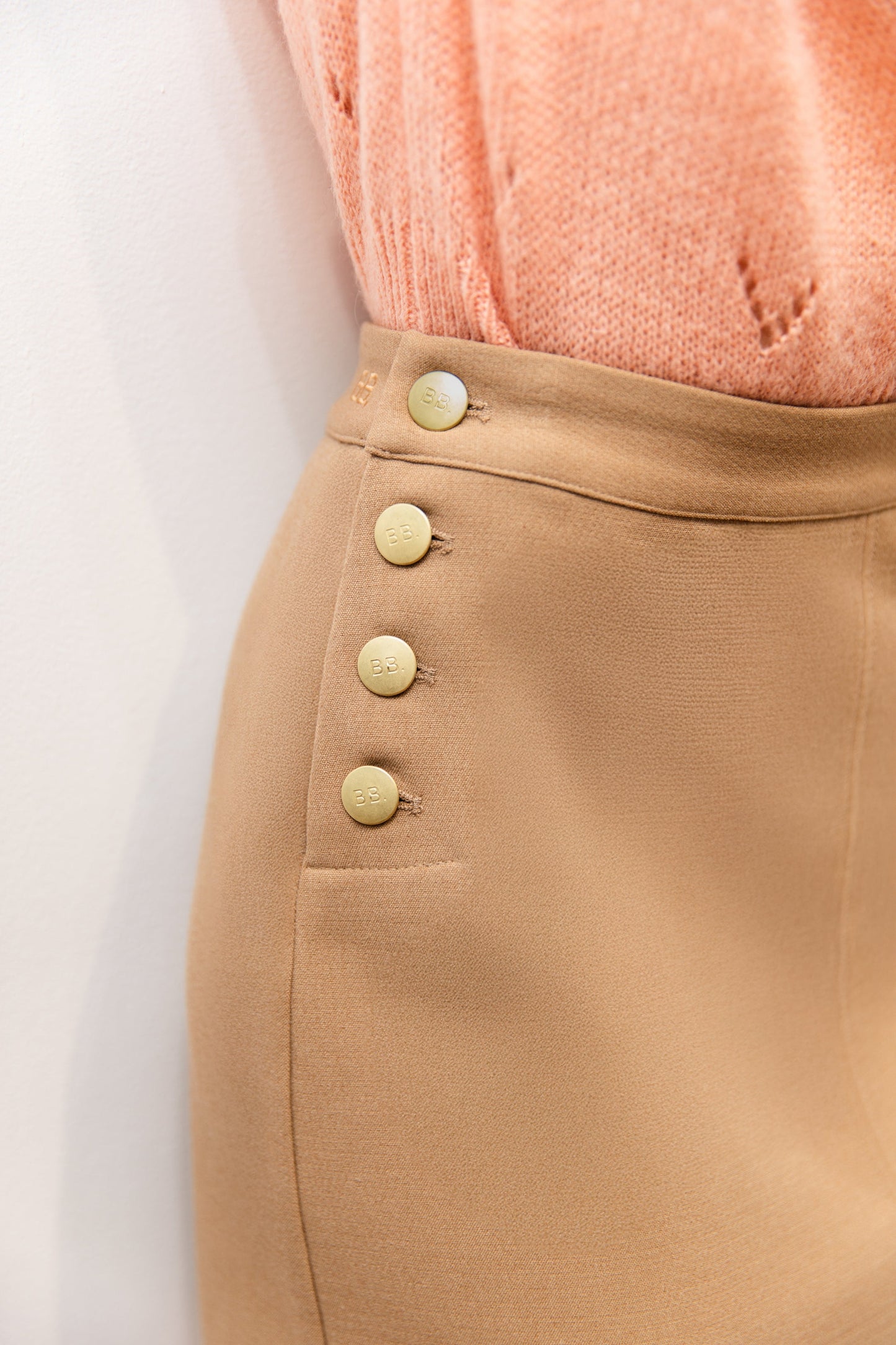 Jupe courte camel - Wizz