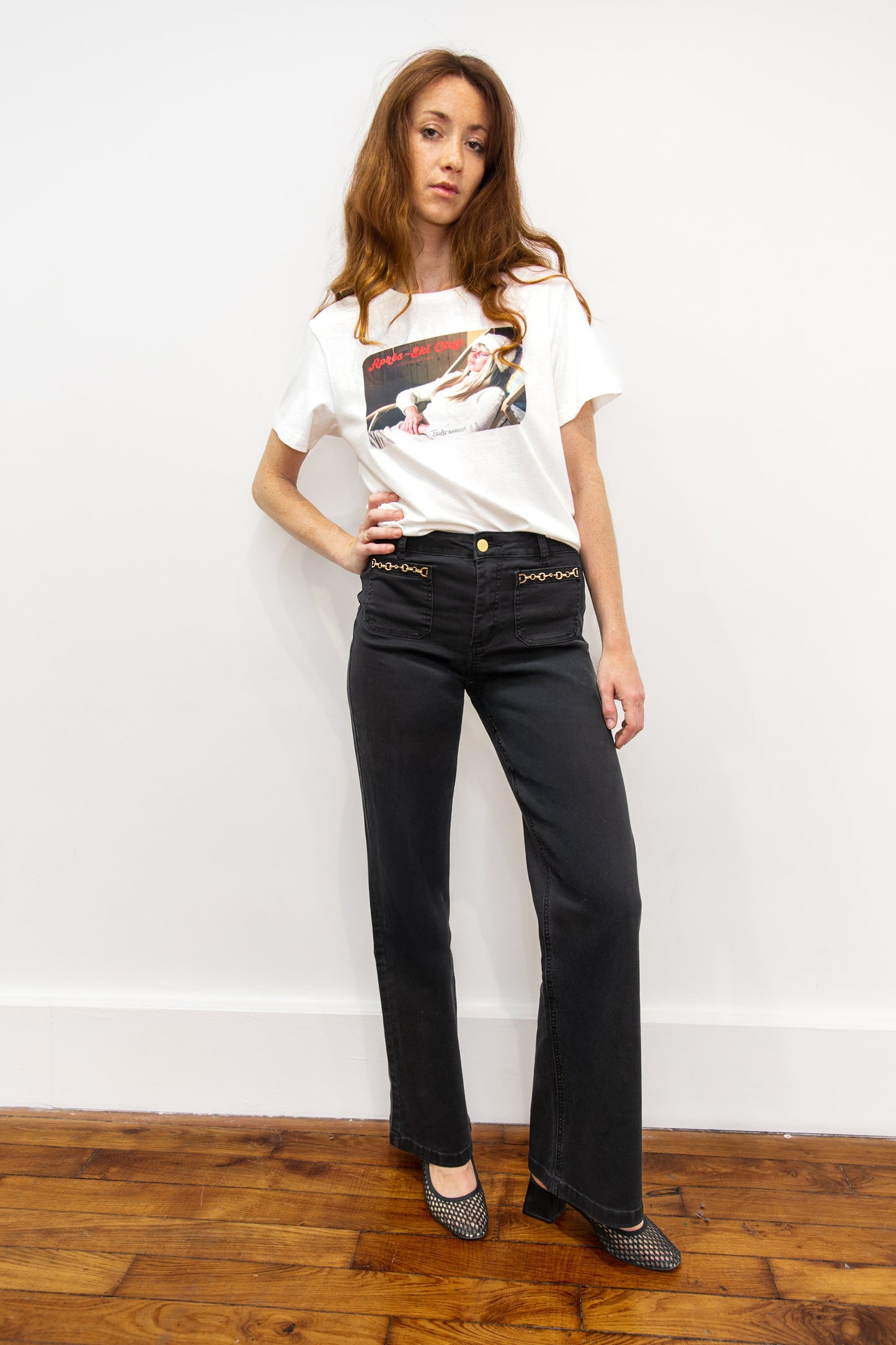 Pantalon flare noir - Milan