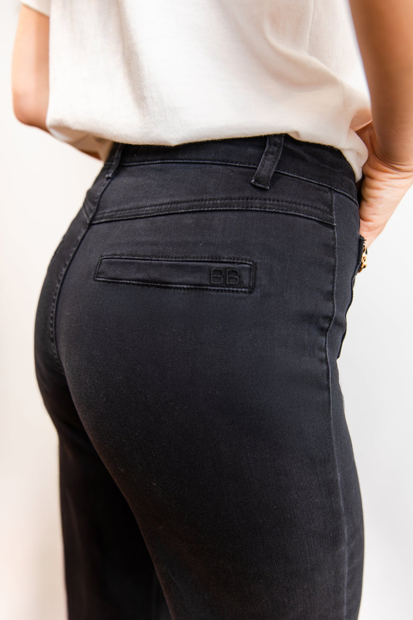 Pantalon flare noir - Milan