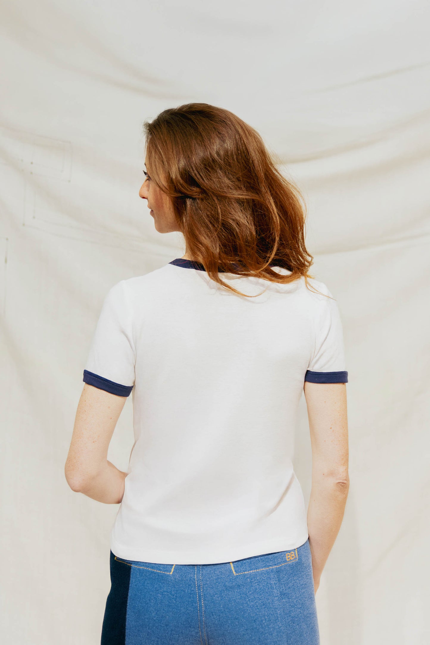 T-shirt Blanc Marguerite - Hello