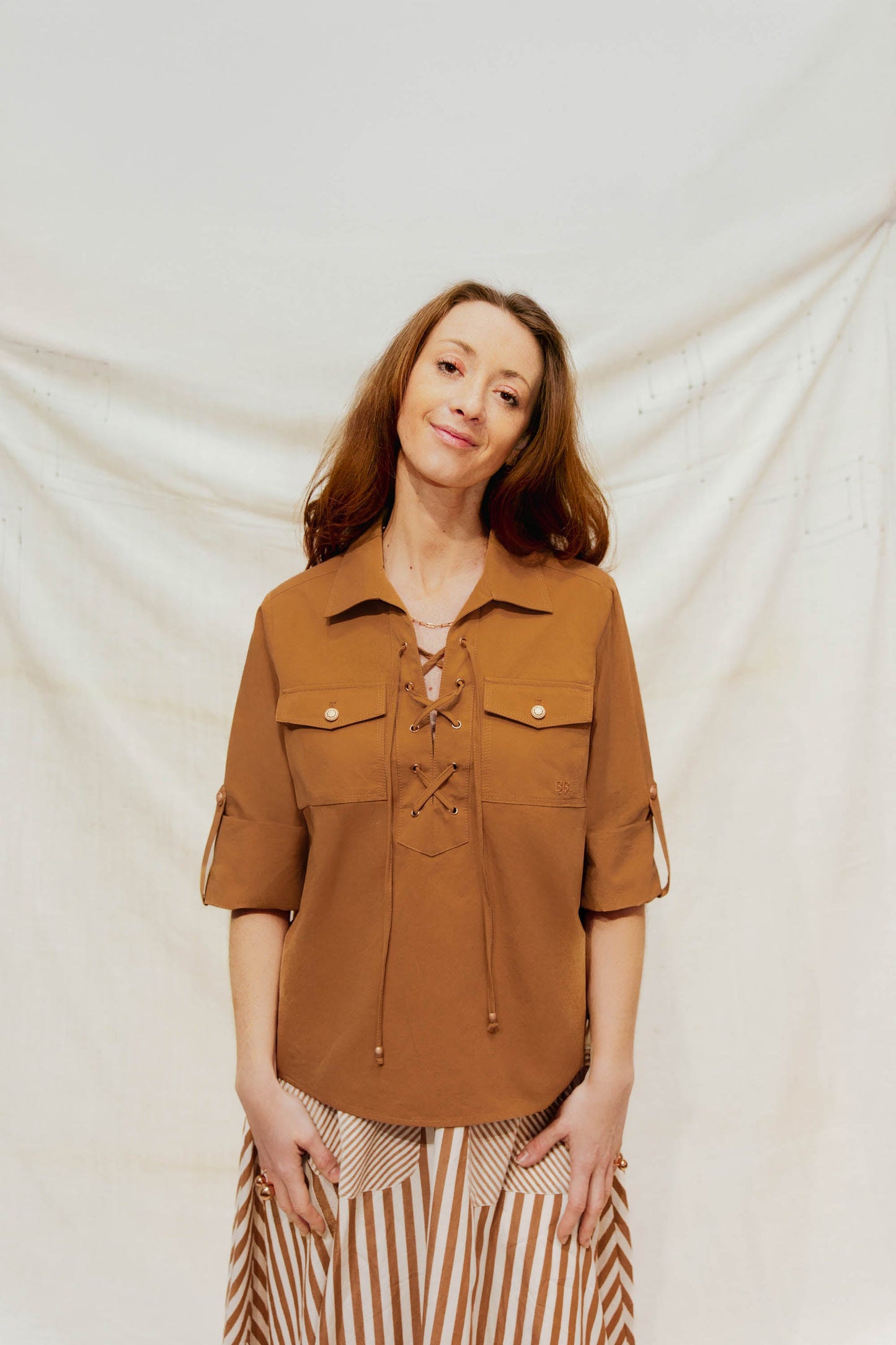 Blouse Beige Sable - Zénith