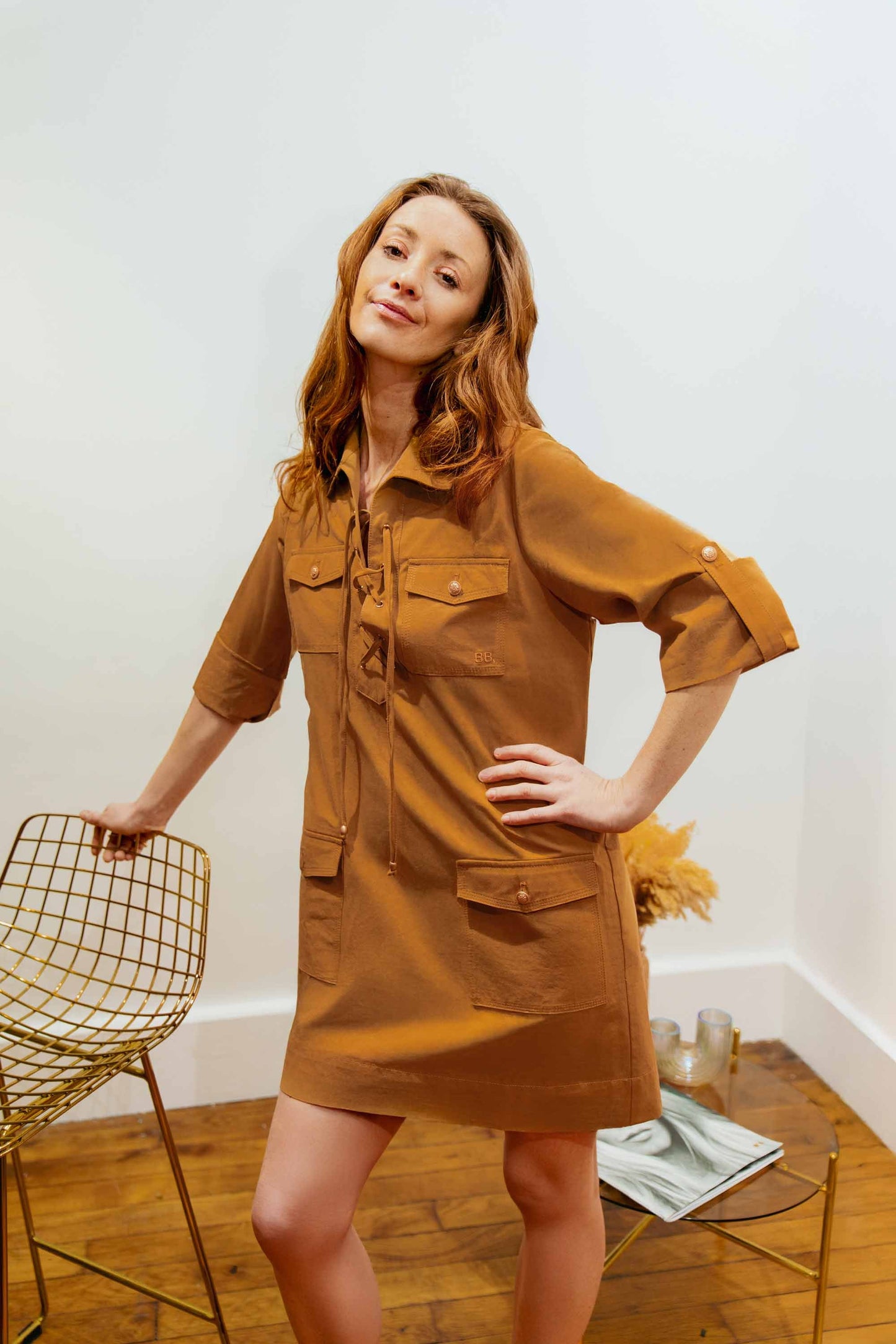 Robe courte Beige Sable - Zénith