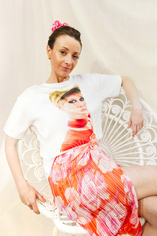 T-shirt Blanc Brigitte Bardot - Baby