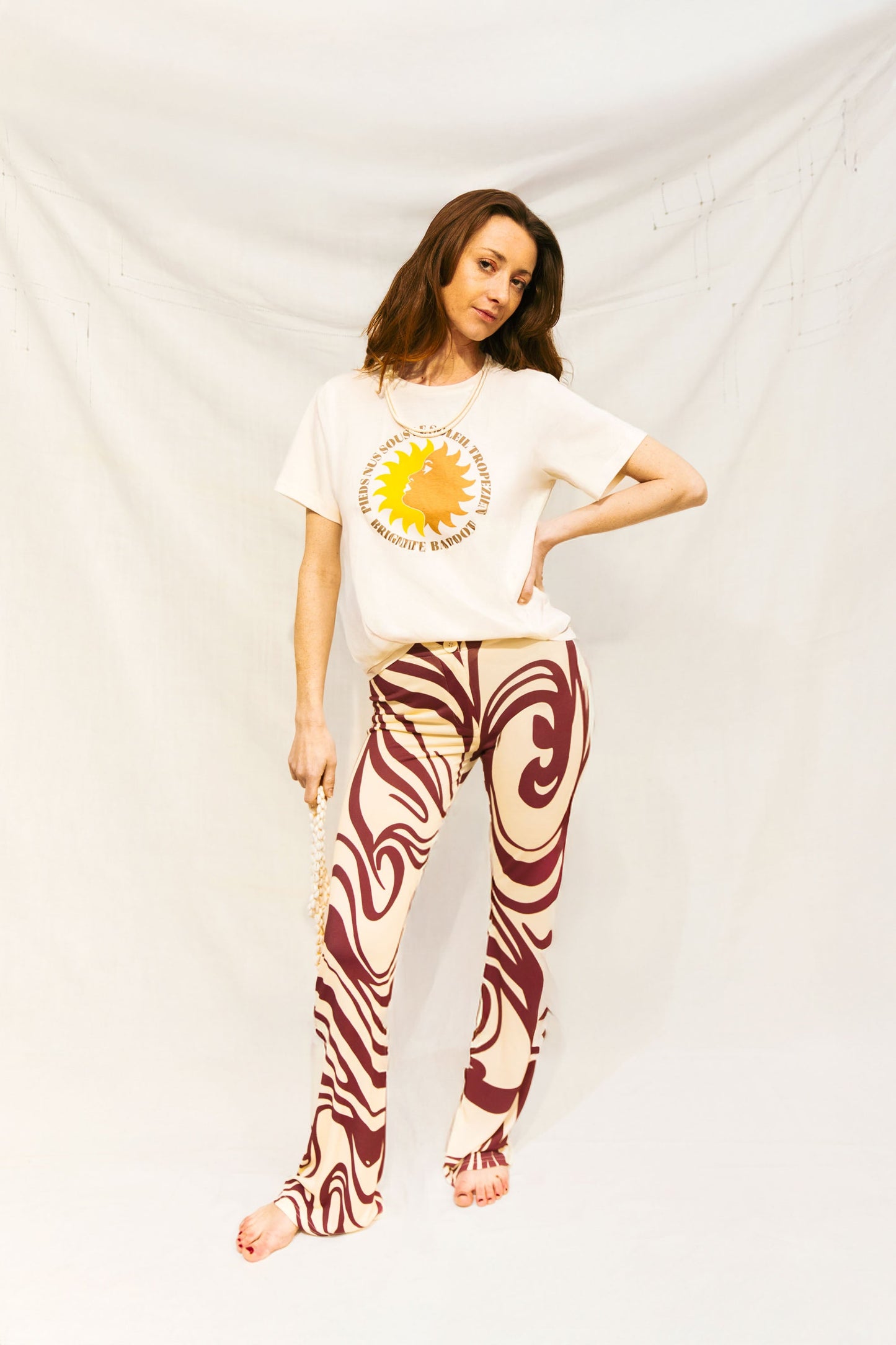 Pantalon évasé imprimé - Volute