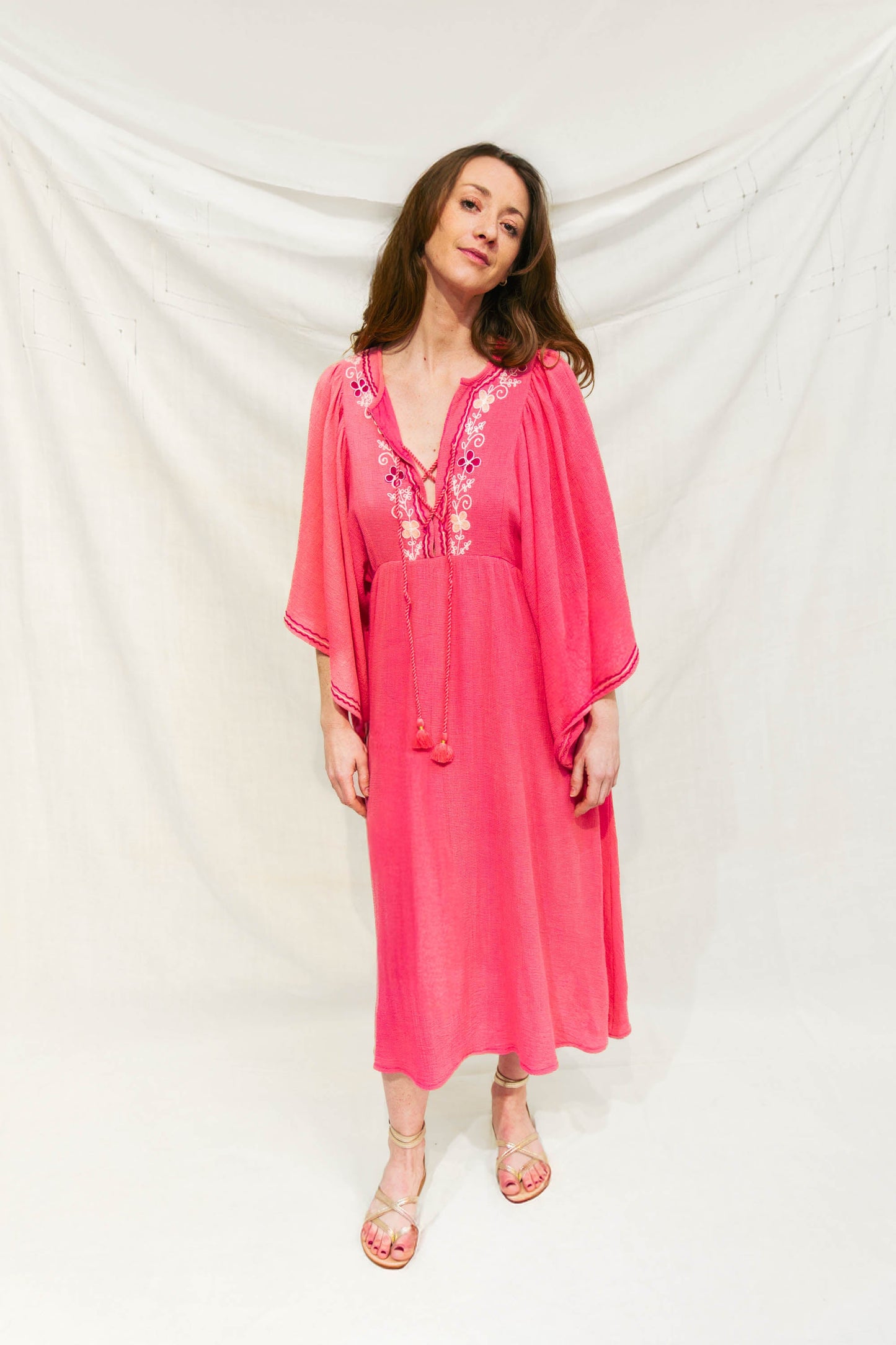 Robe Midi Rose - Gardenia