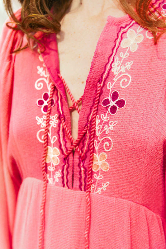 Robe Midi Rose - Gardenia