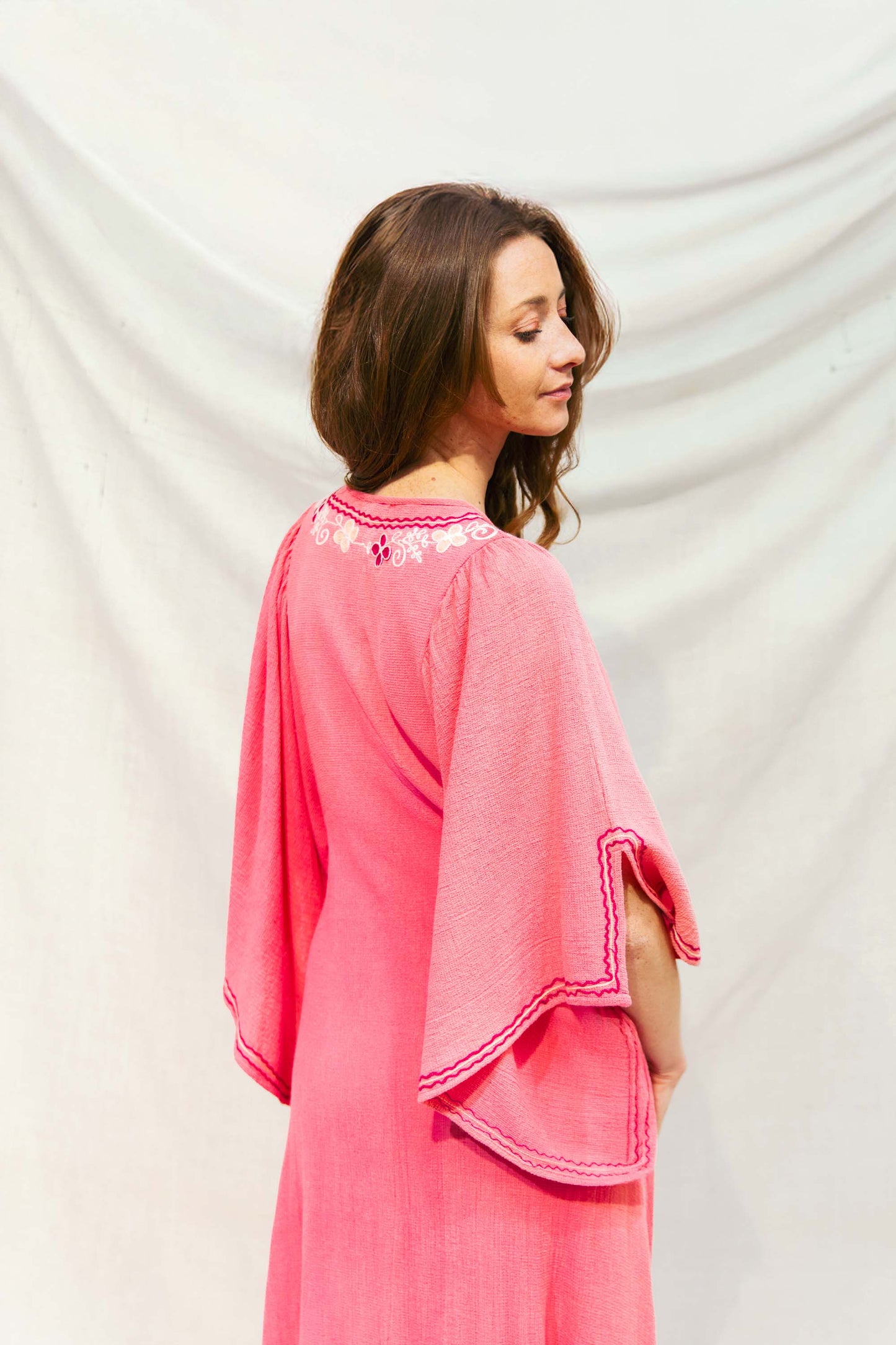 Robe Midi Rose - Gardenia