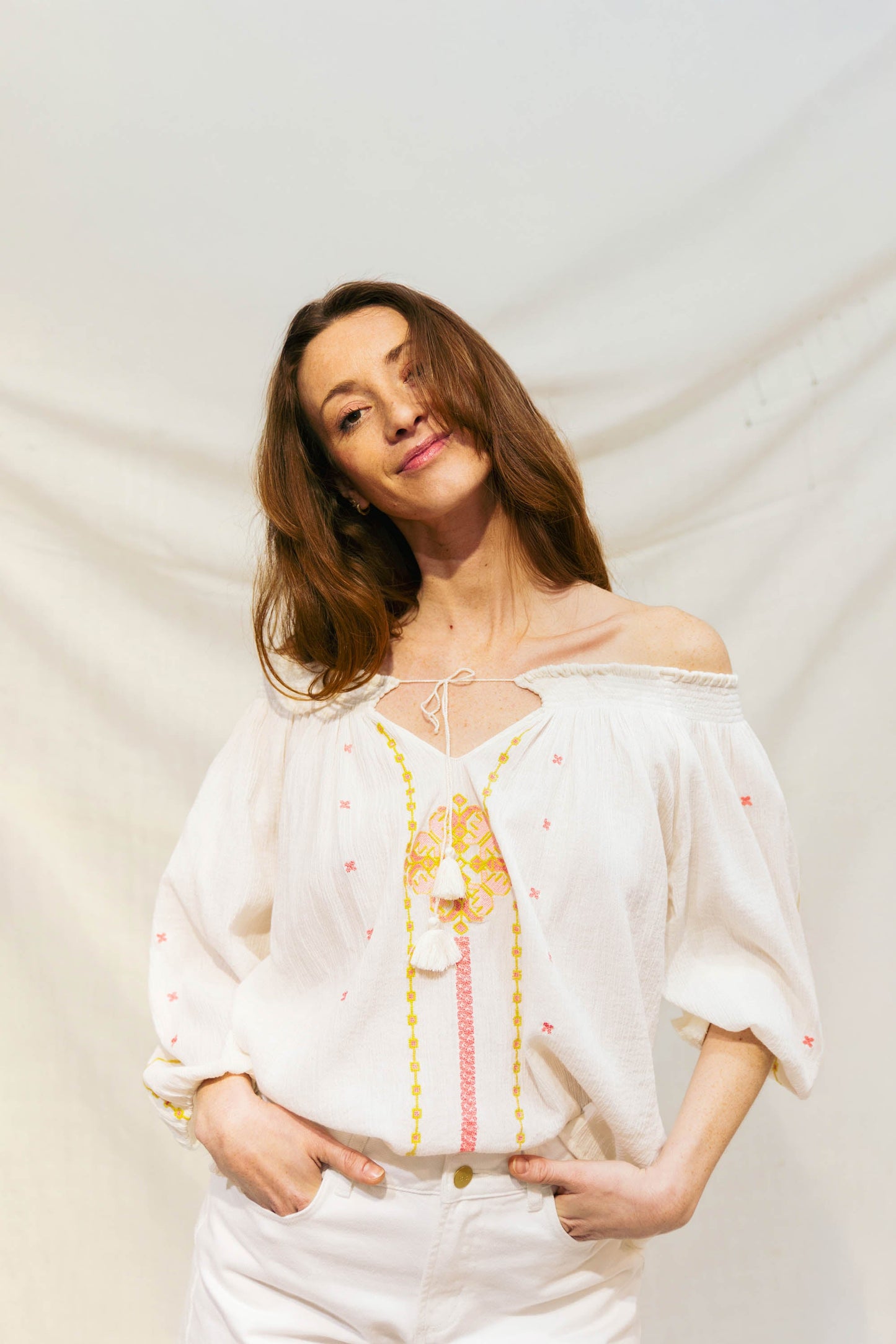 Blouse Bohème Blanche Camelia