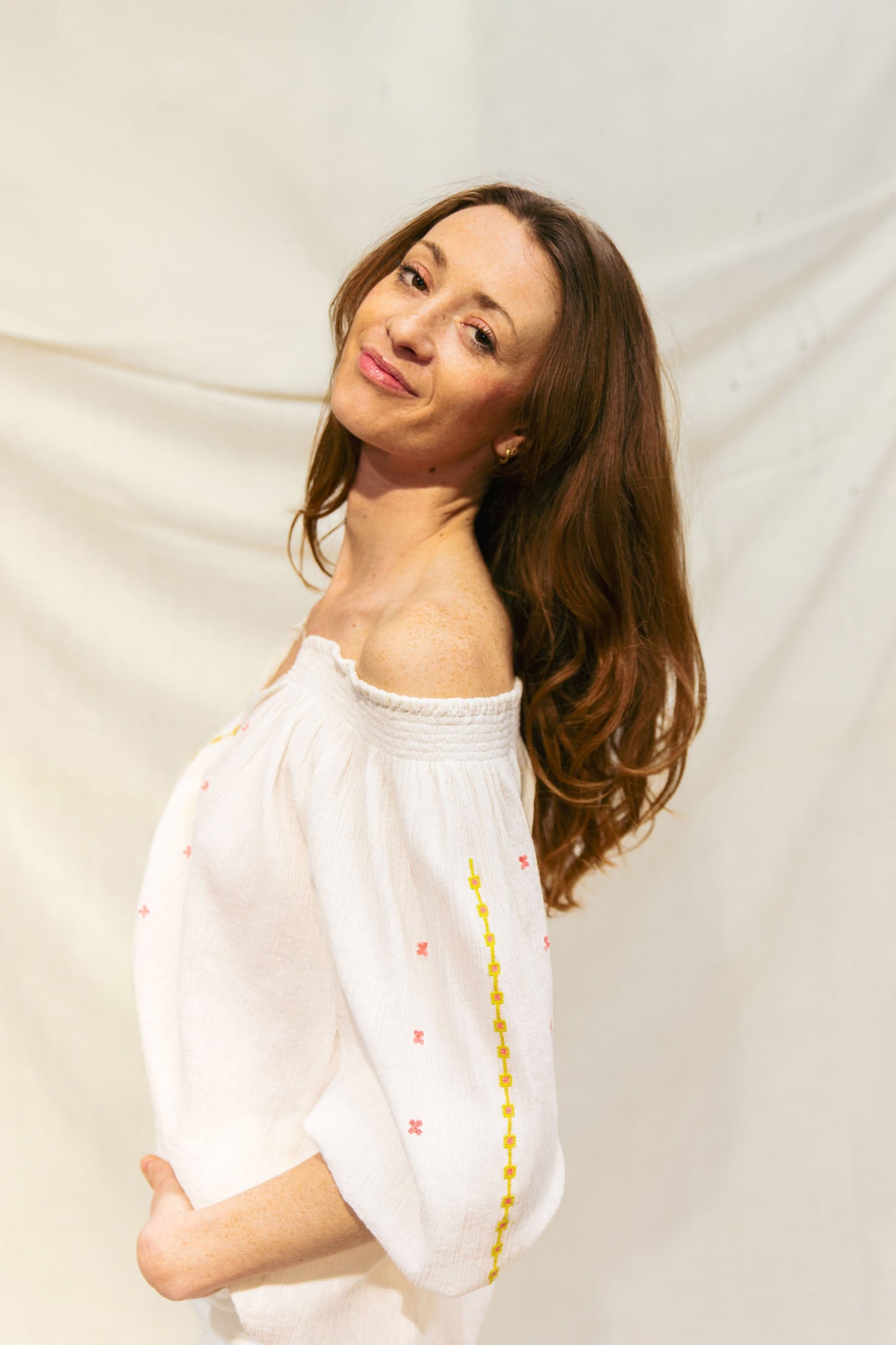 Blouse Bohème Blanche Camelia