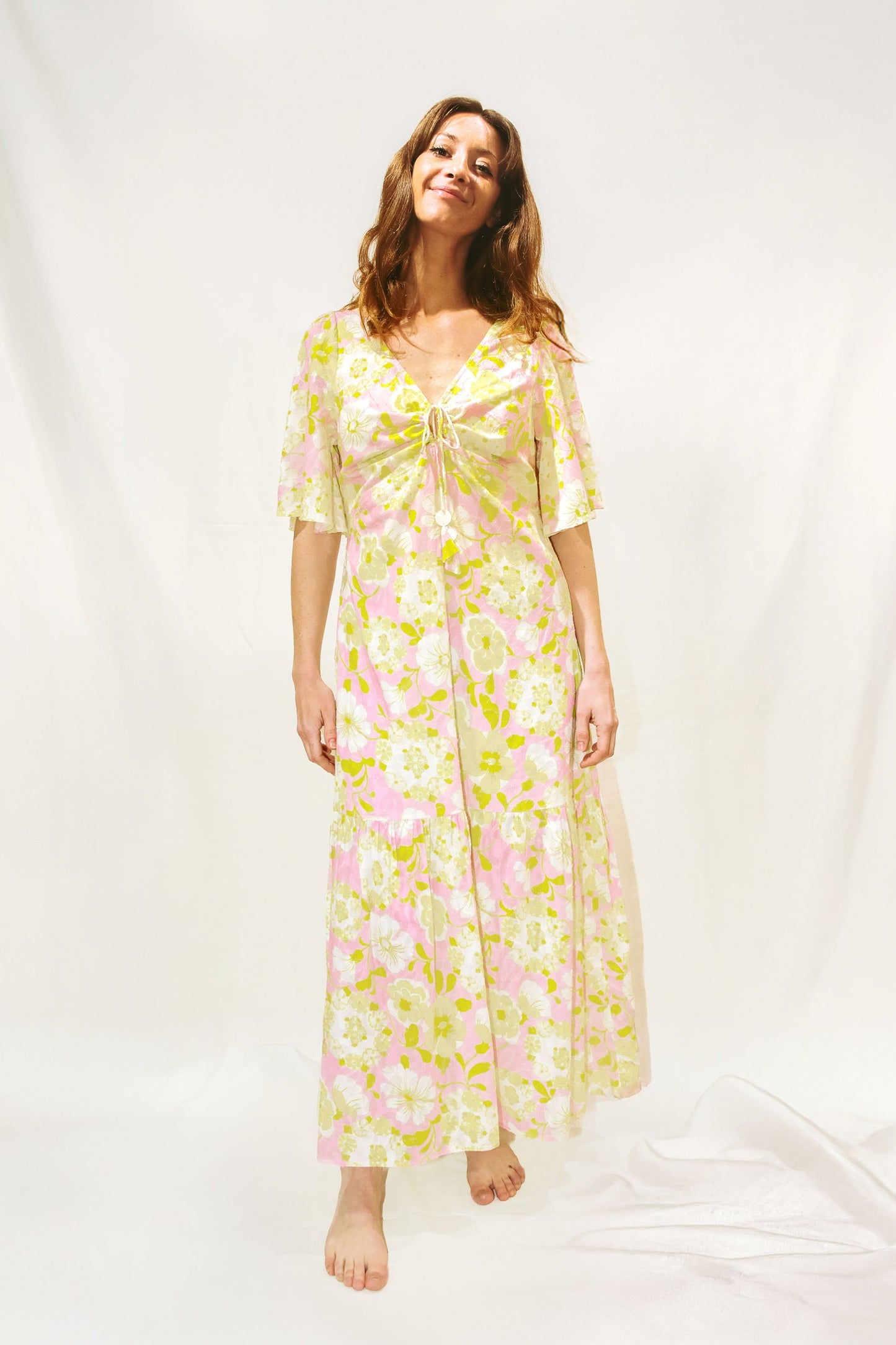 Robe longue fleurie - Madrague