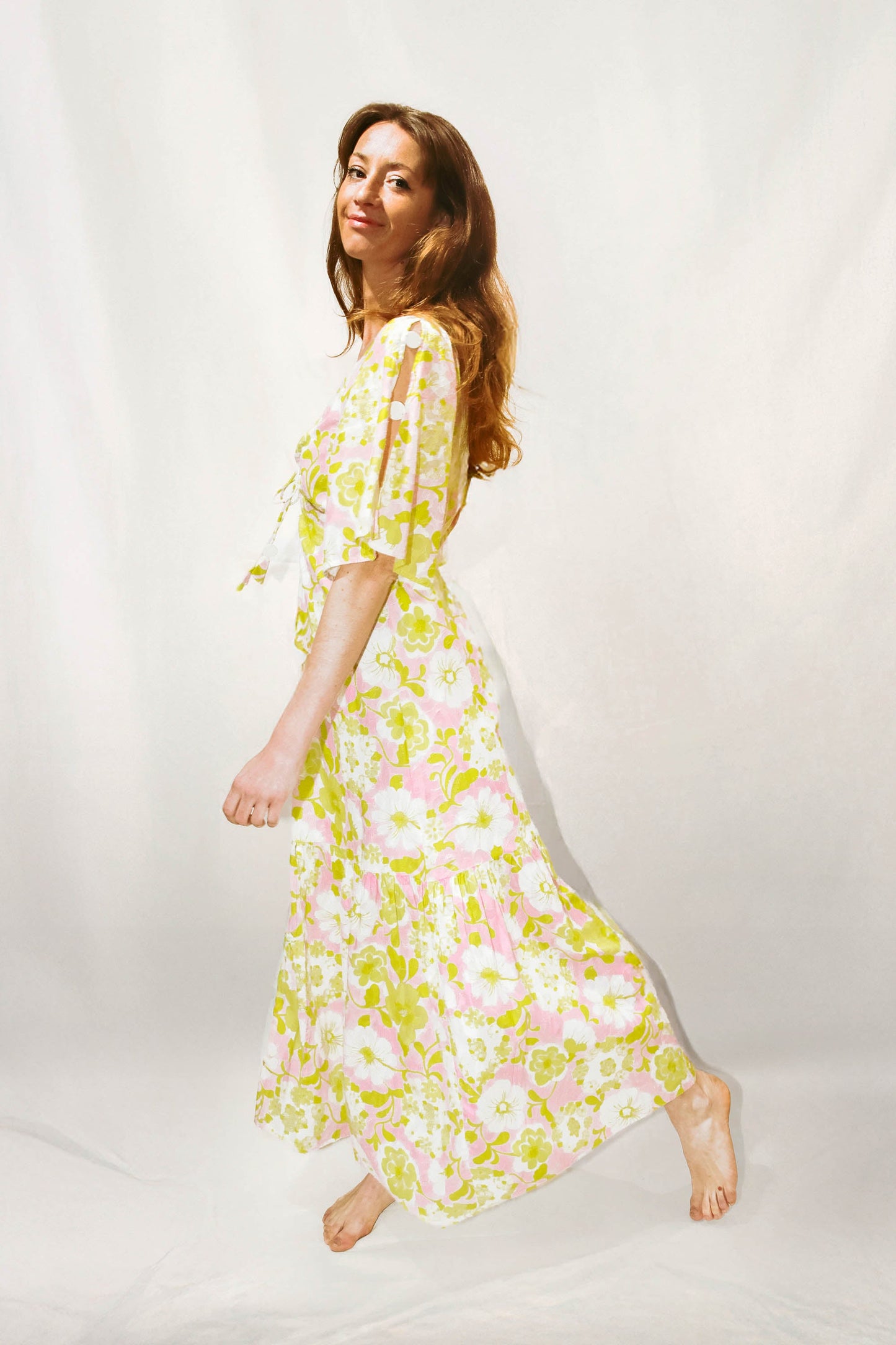 Robe longue fleurie - Madrague