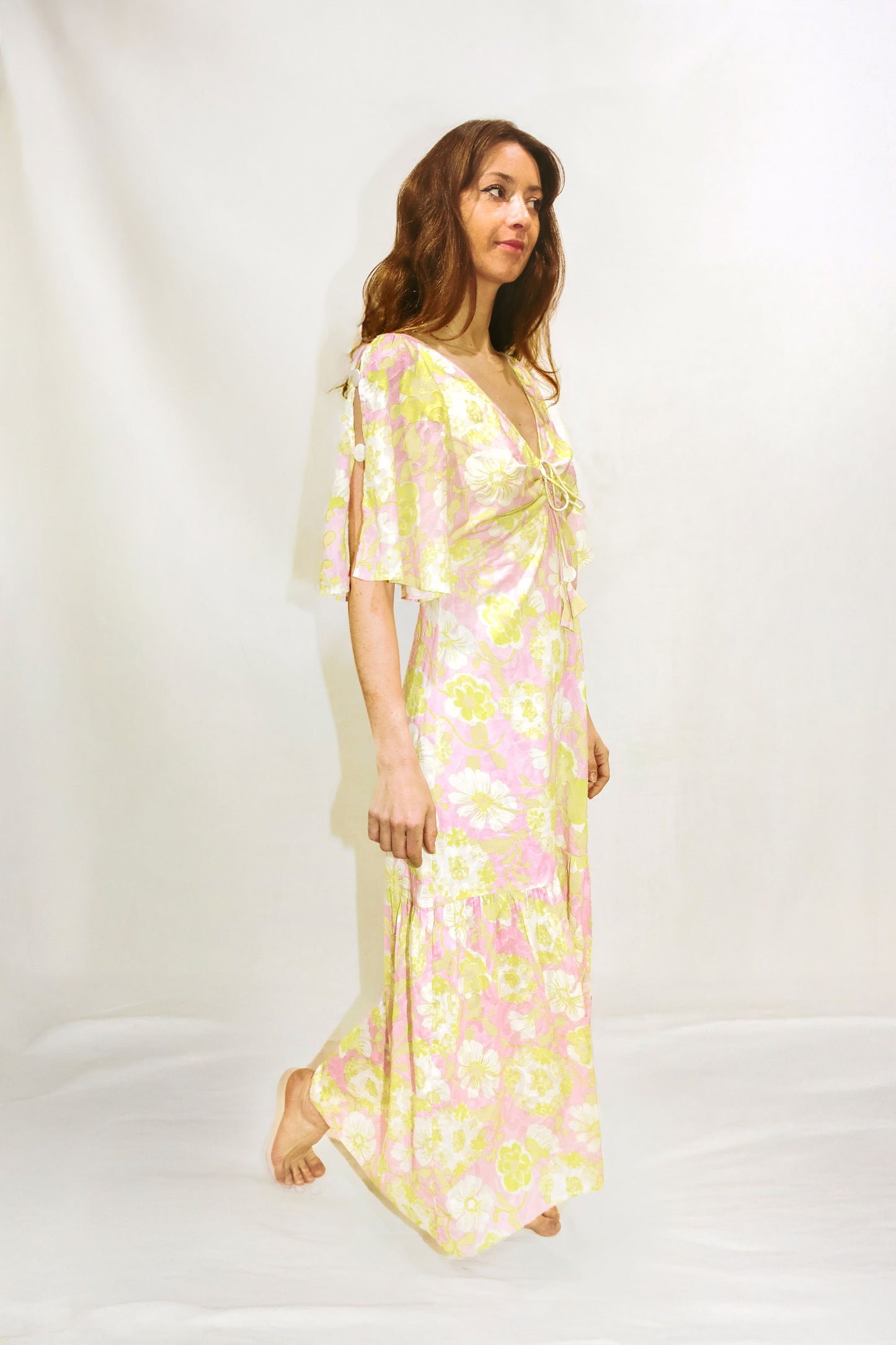 Robe longue fleurie - Madrague