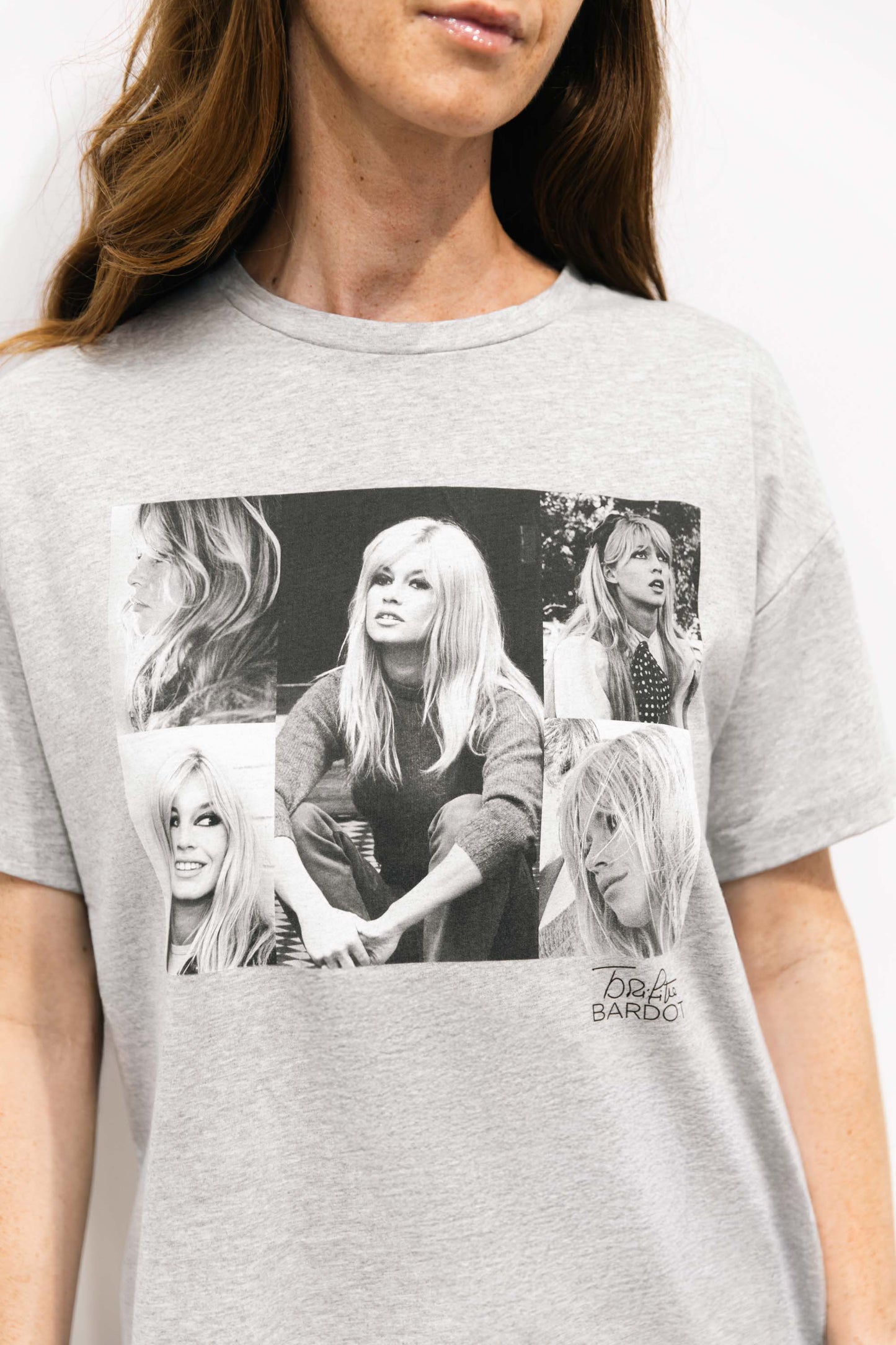 T-shirt large gris chiné - Fame