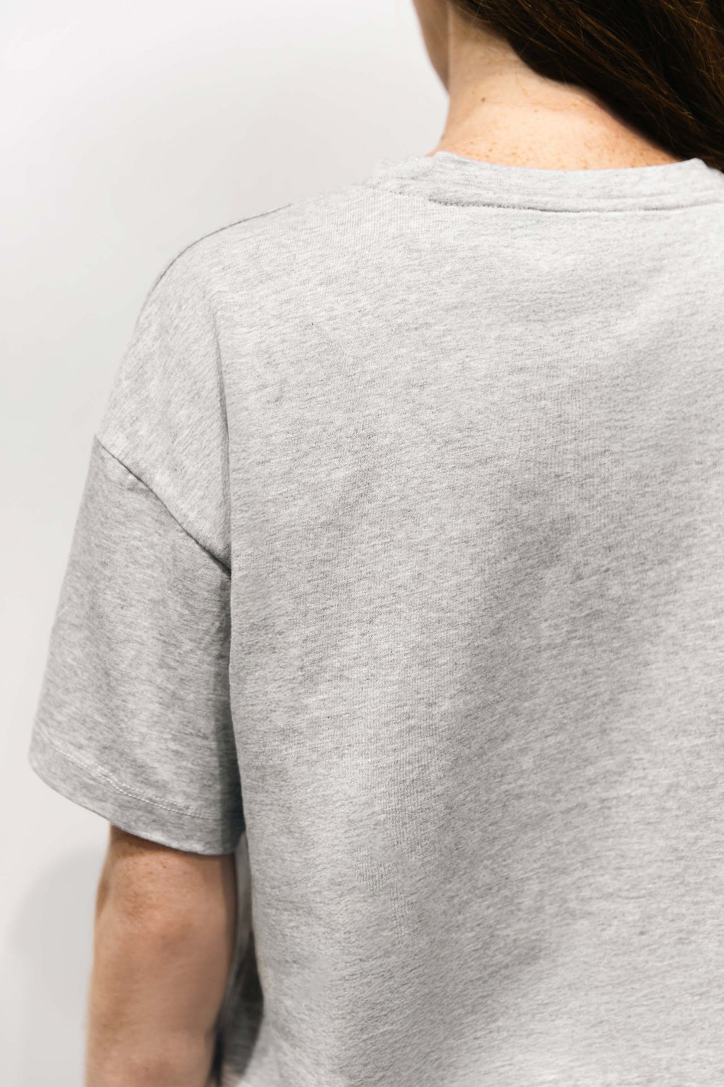 T-shirt large gris chiné - Fame