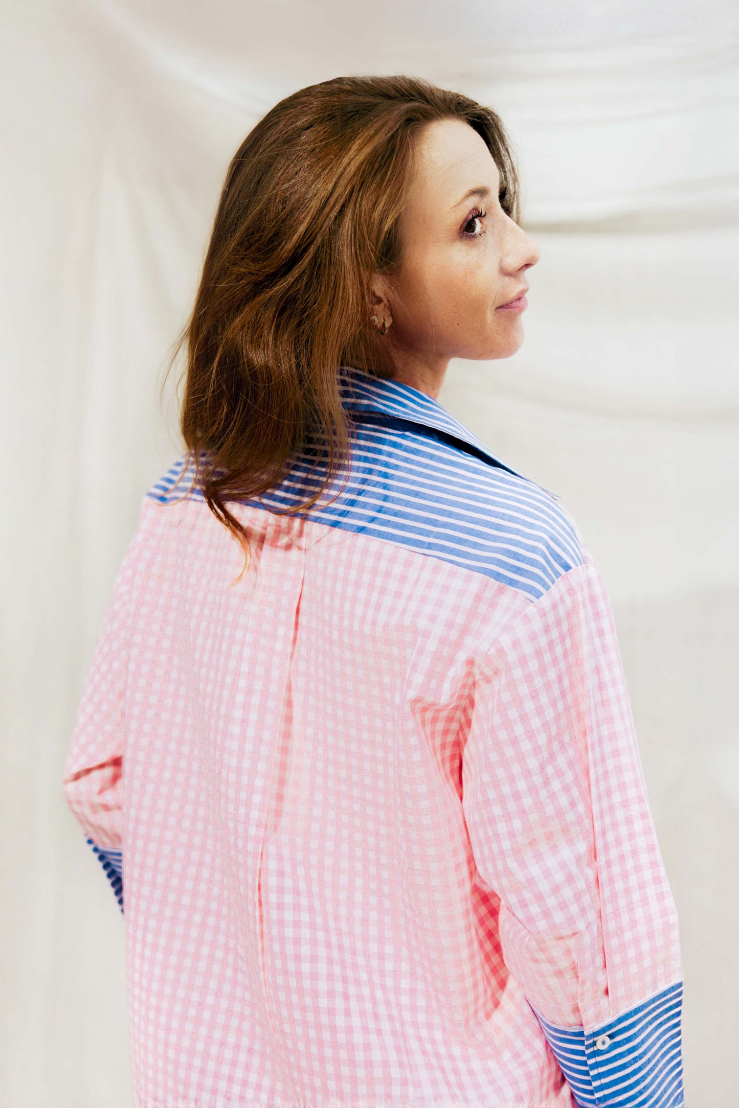 Chemise large Vichy Rose - Chouchou