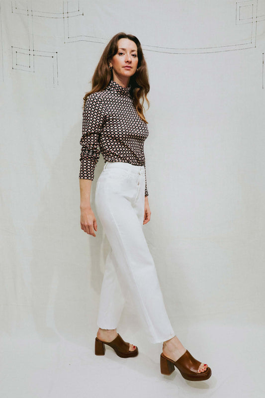 Jean Mom Blanc - Eddy