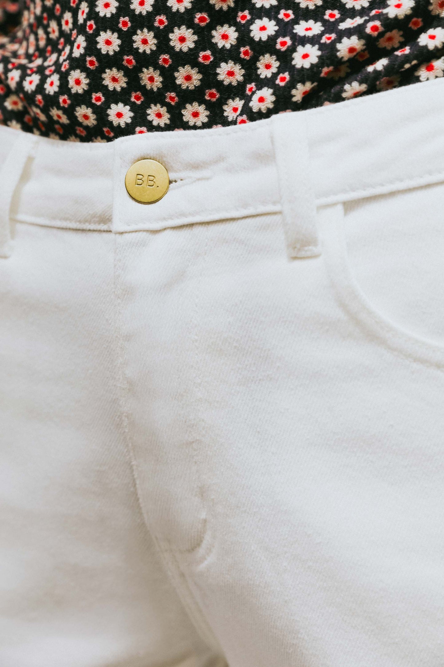 Jean Mom Blanc - Eddy