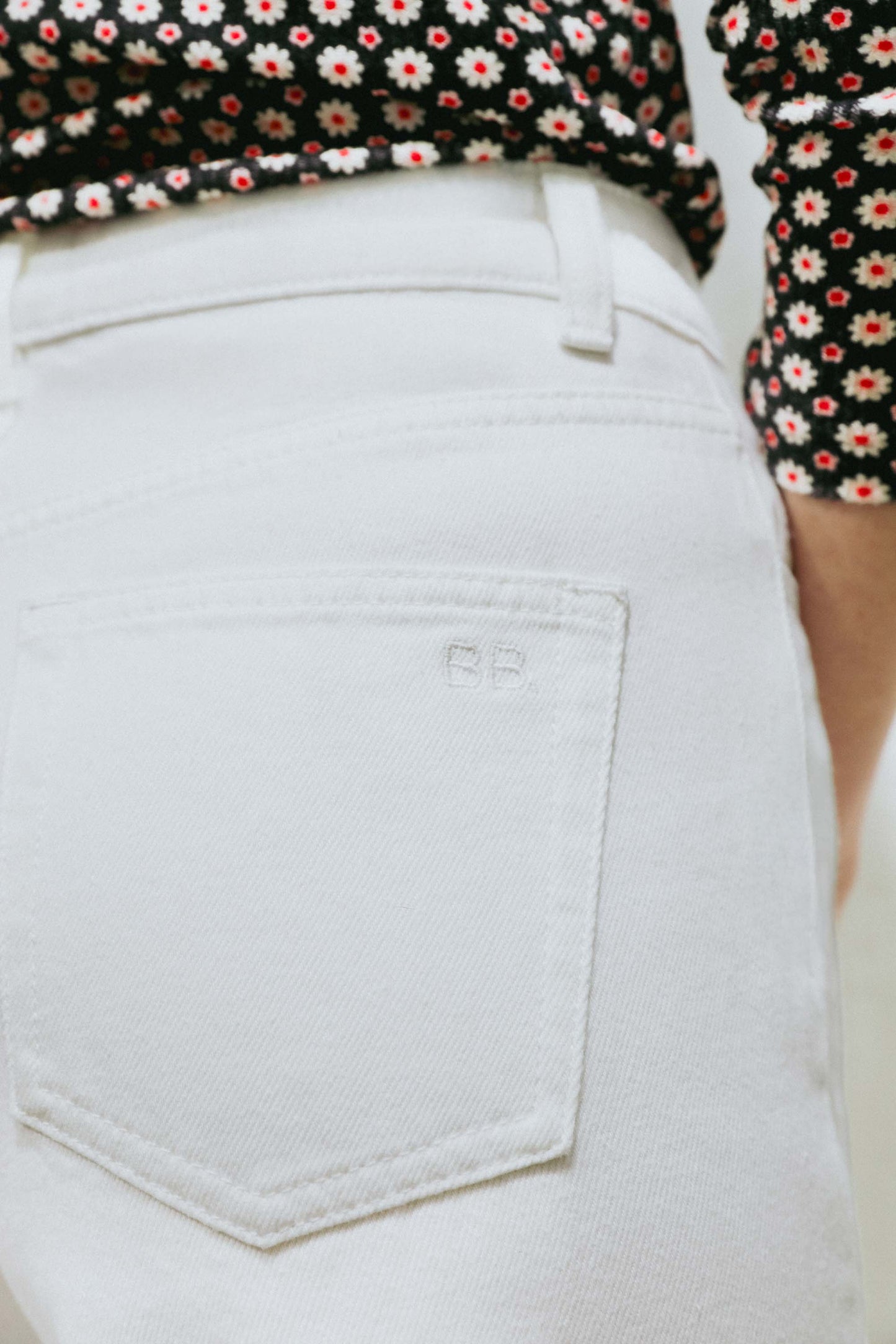 Jean Mom Blanc - Eddy