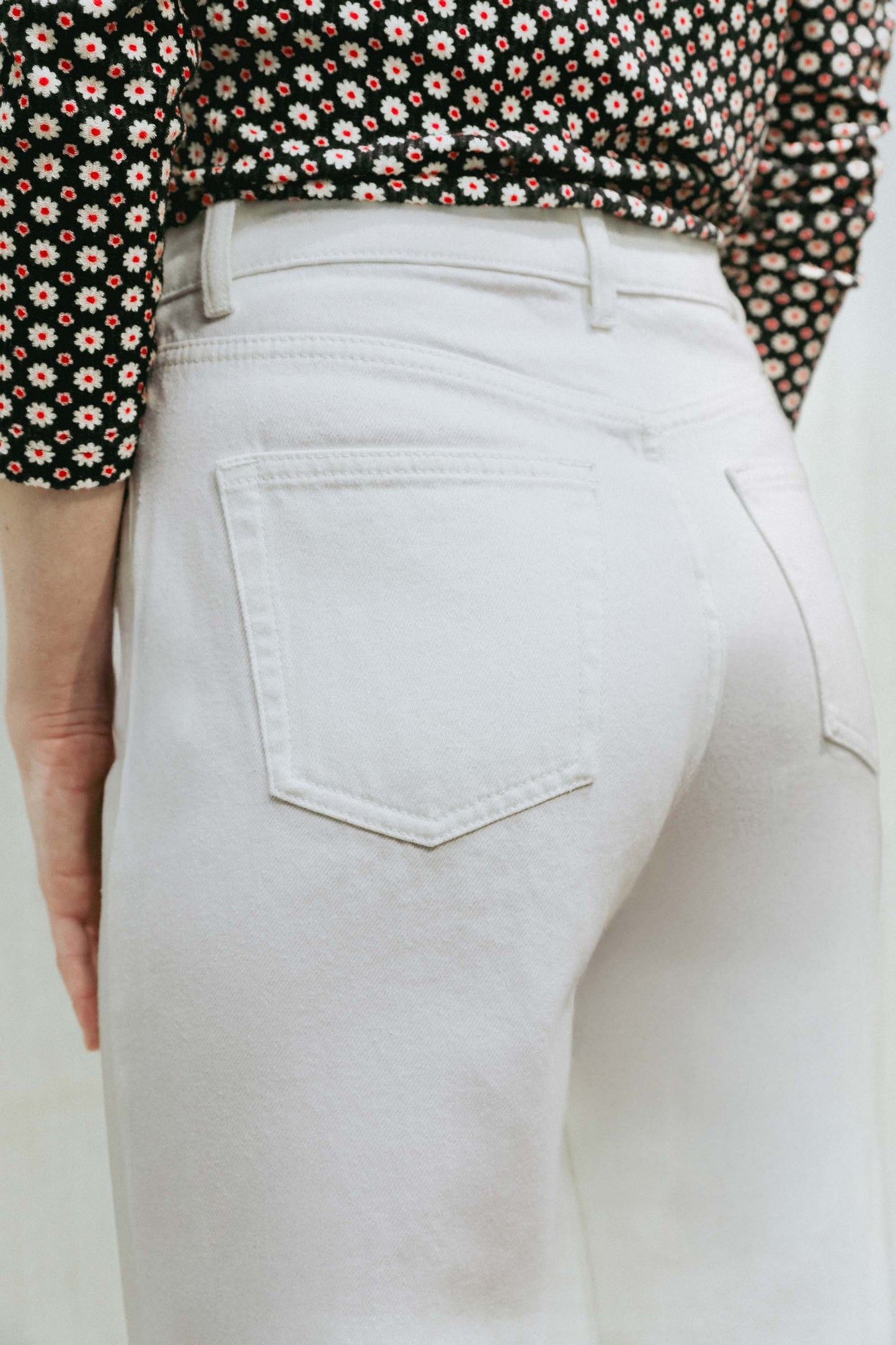 Jean Mom Blanc - Eddy