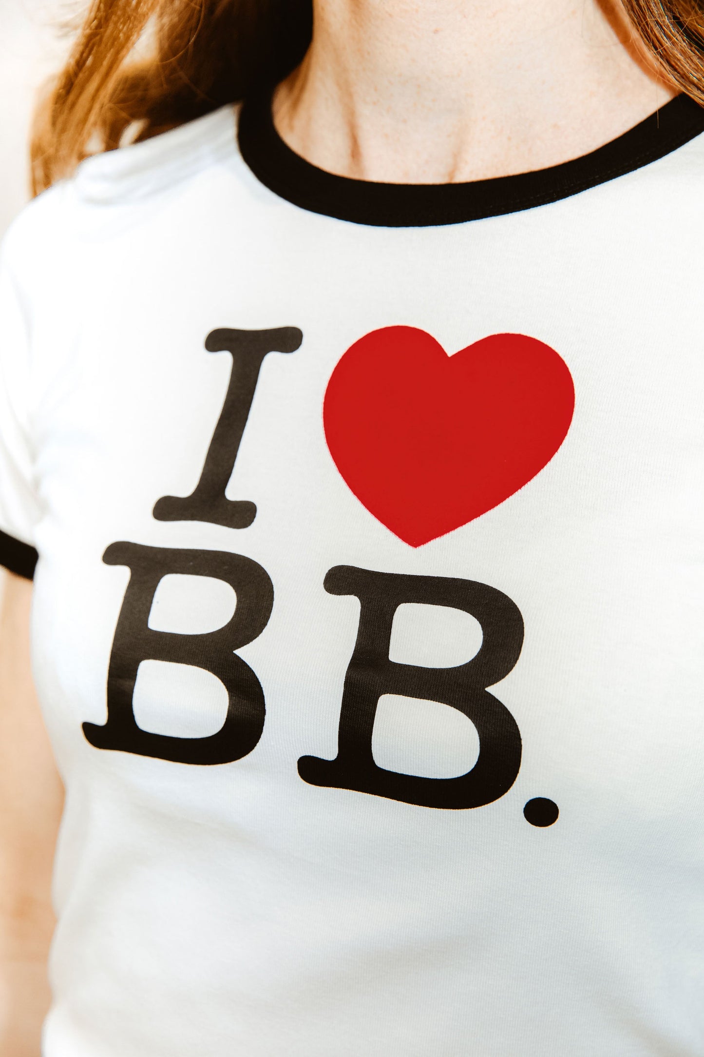 T-shirt blanc - I love BB