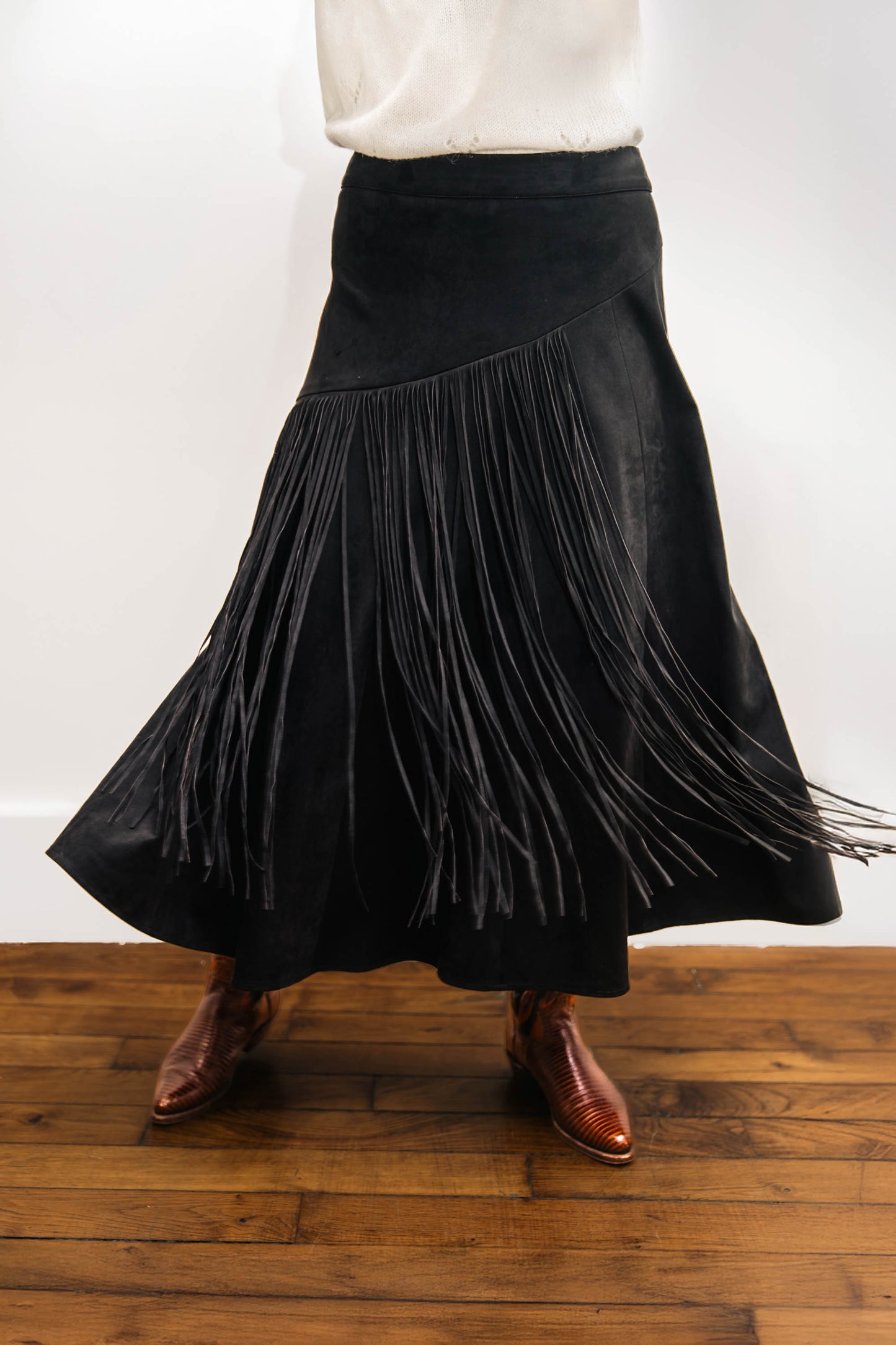 Jupe longue à franges - Fleetwood