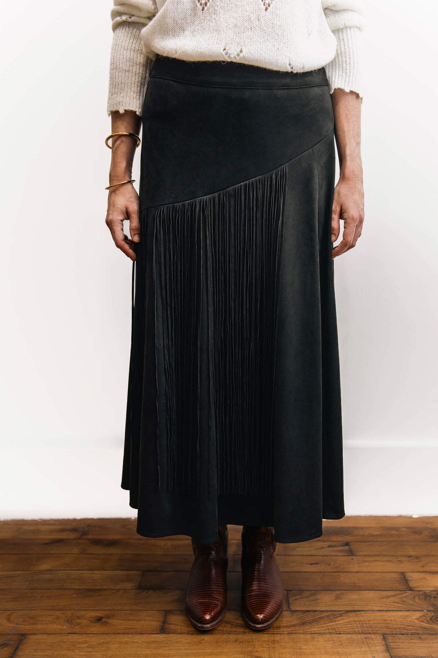 Jupe longue à franges - Fleetwood