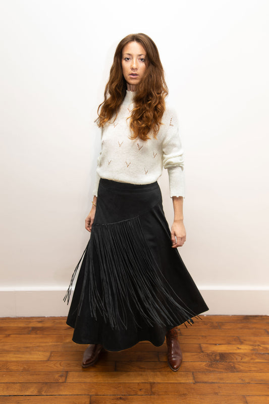 Jupe longue à franges - Fleetwood