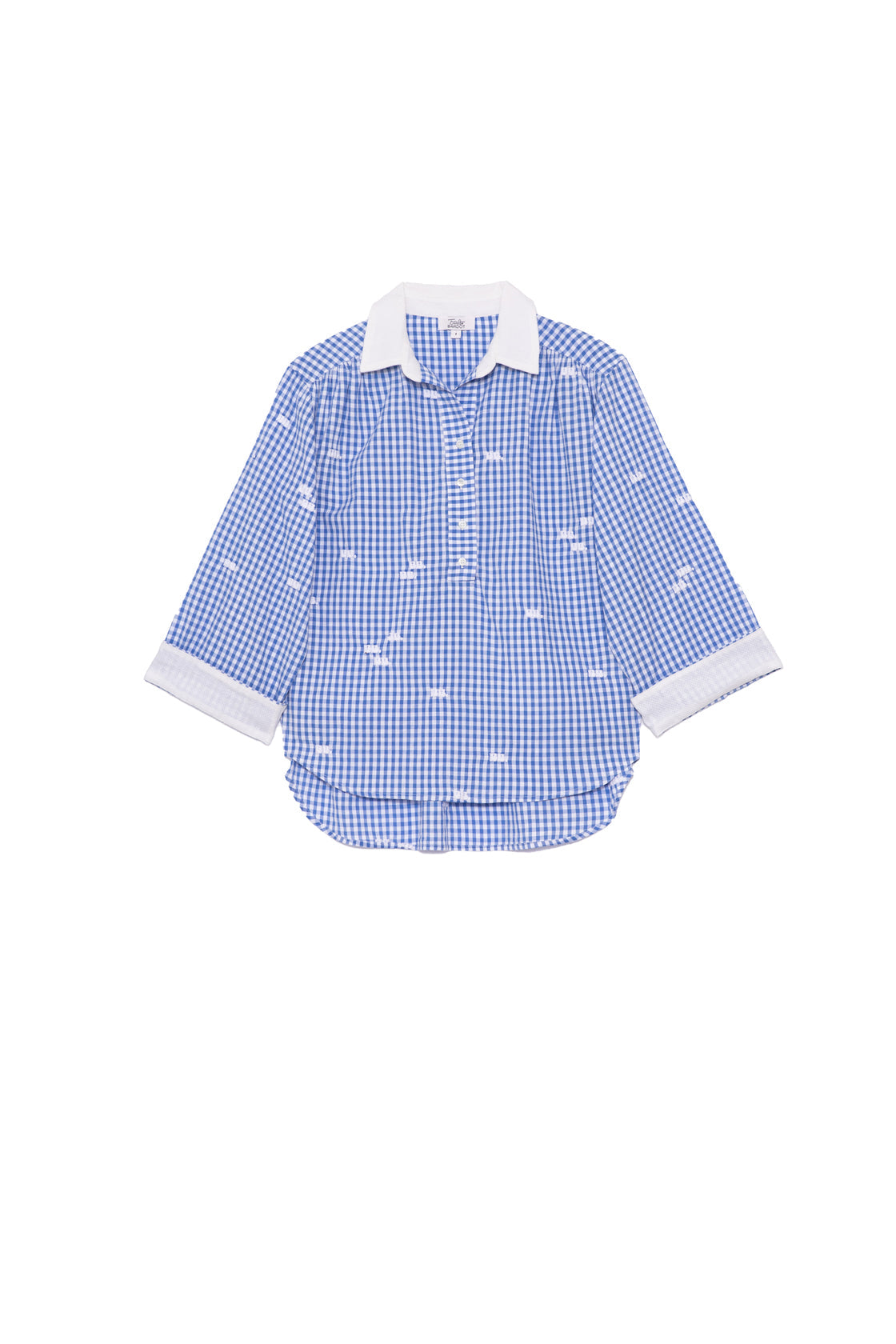 Blouse Vichy Bleu - Monogramme