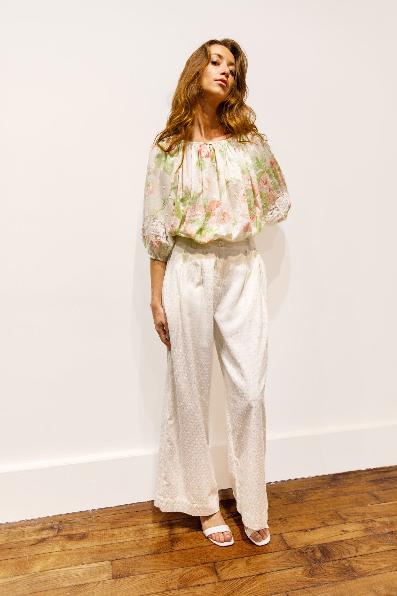 Blouse imprimée roses – Nuage