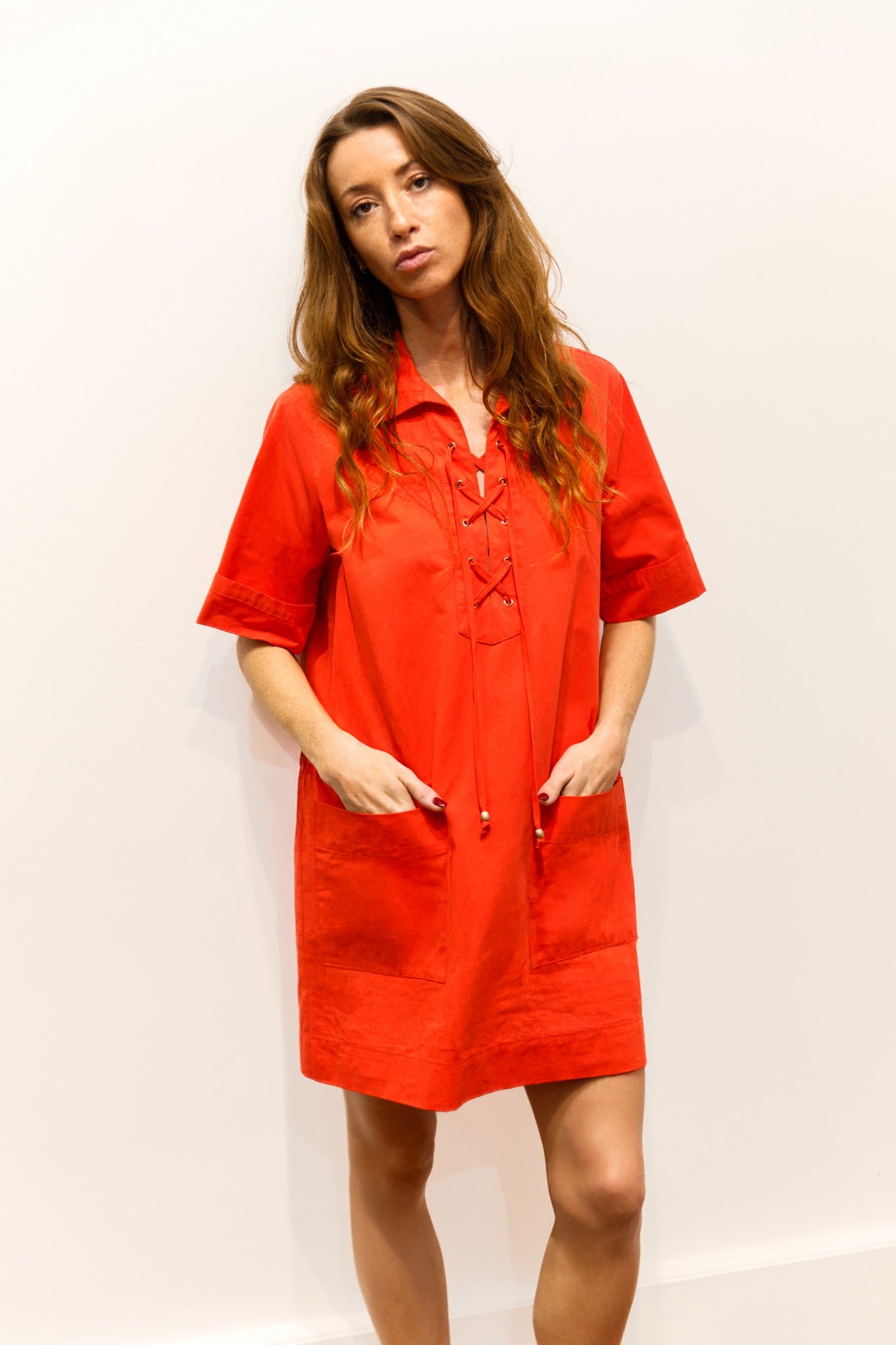 Robe courte en popeline de coton – Rio